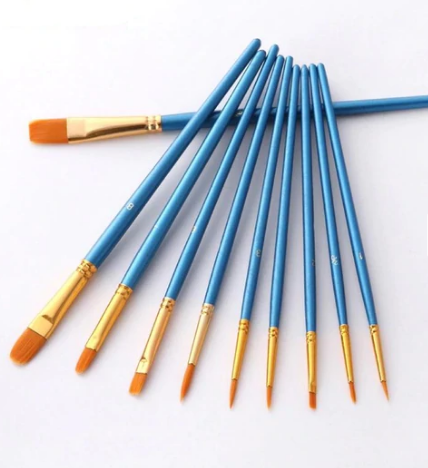 10-Piece Premium Paintbrush Set