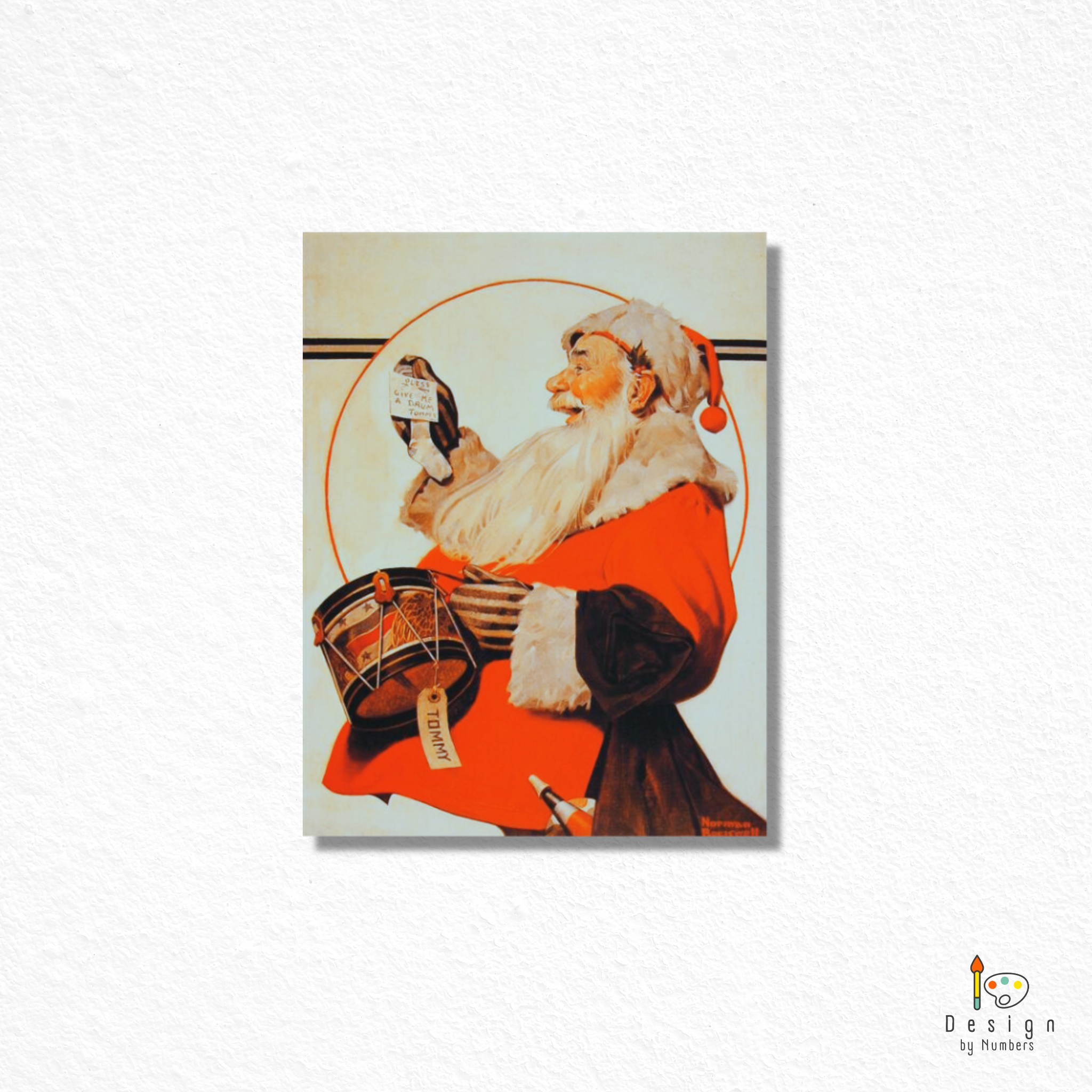 A Drum for Tommy - Norman Rockwell - Paint by Numbers