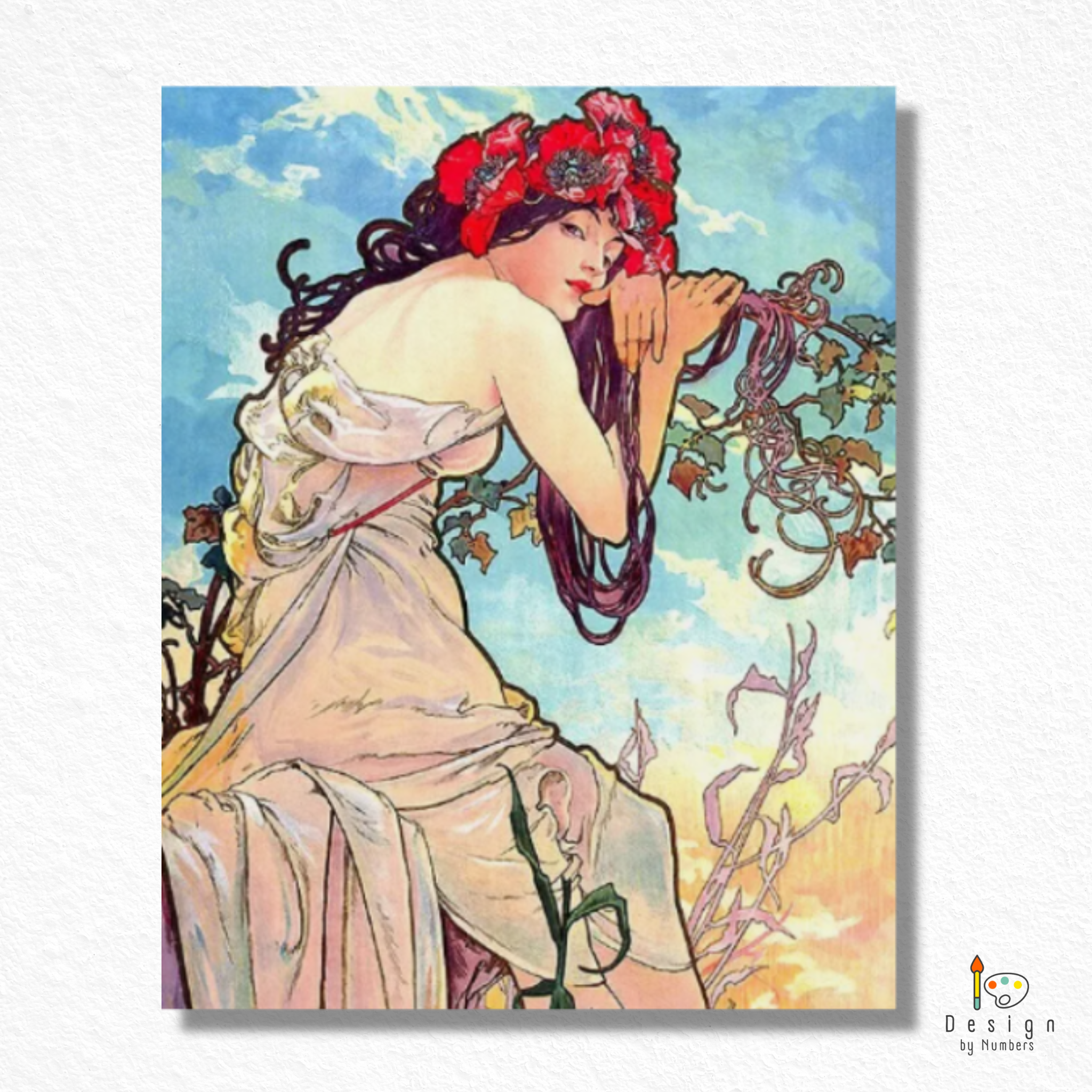 Summer - Alphonse Mucha - Paint by Numbers