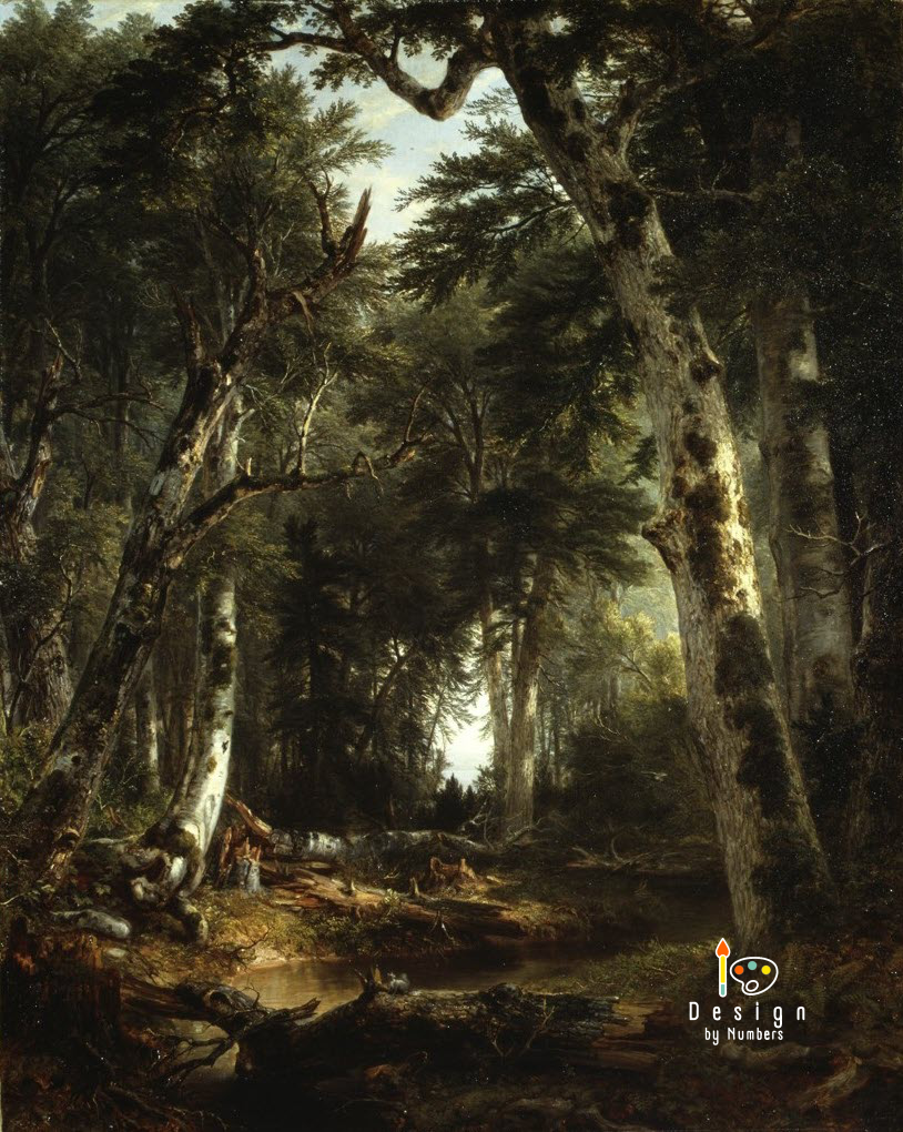 In the Woods - Asher Durand- Paint by Numbers