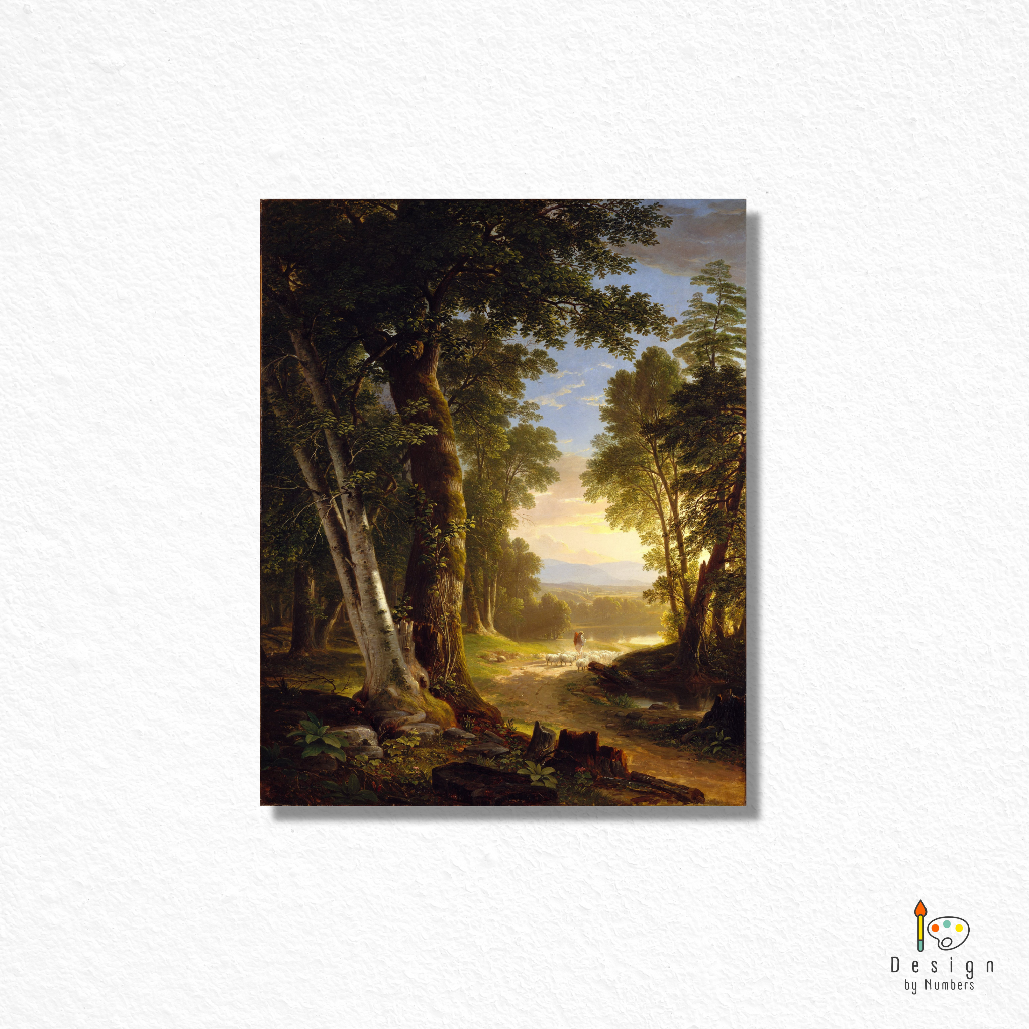 The Beeches - Asher Durand - Paint by Numbers