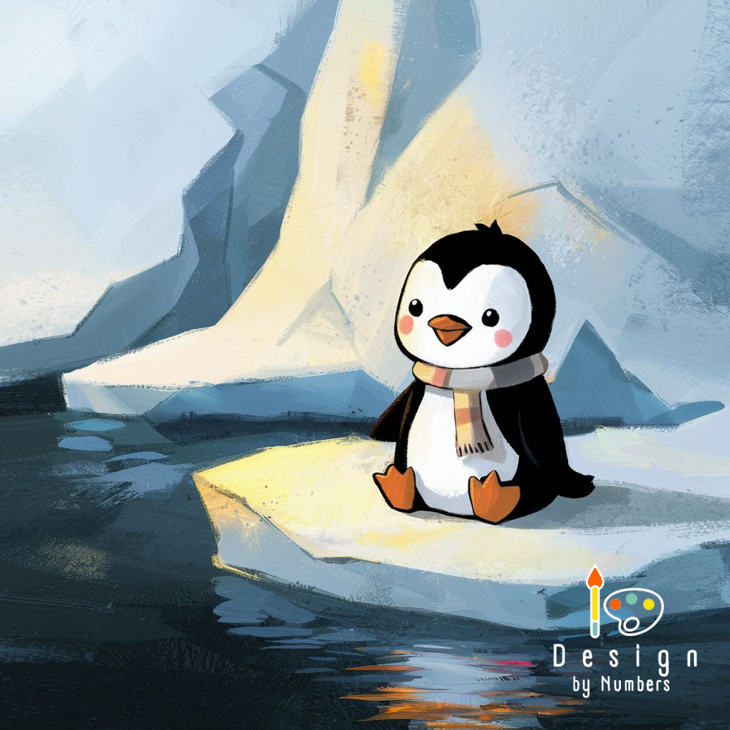 Baby Penguin- Paint by Numbers