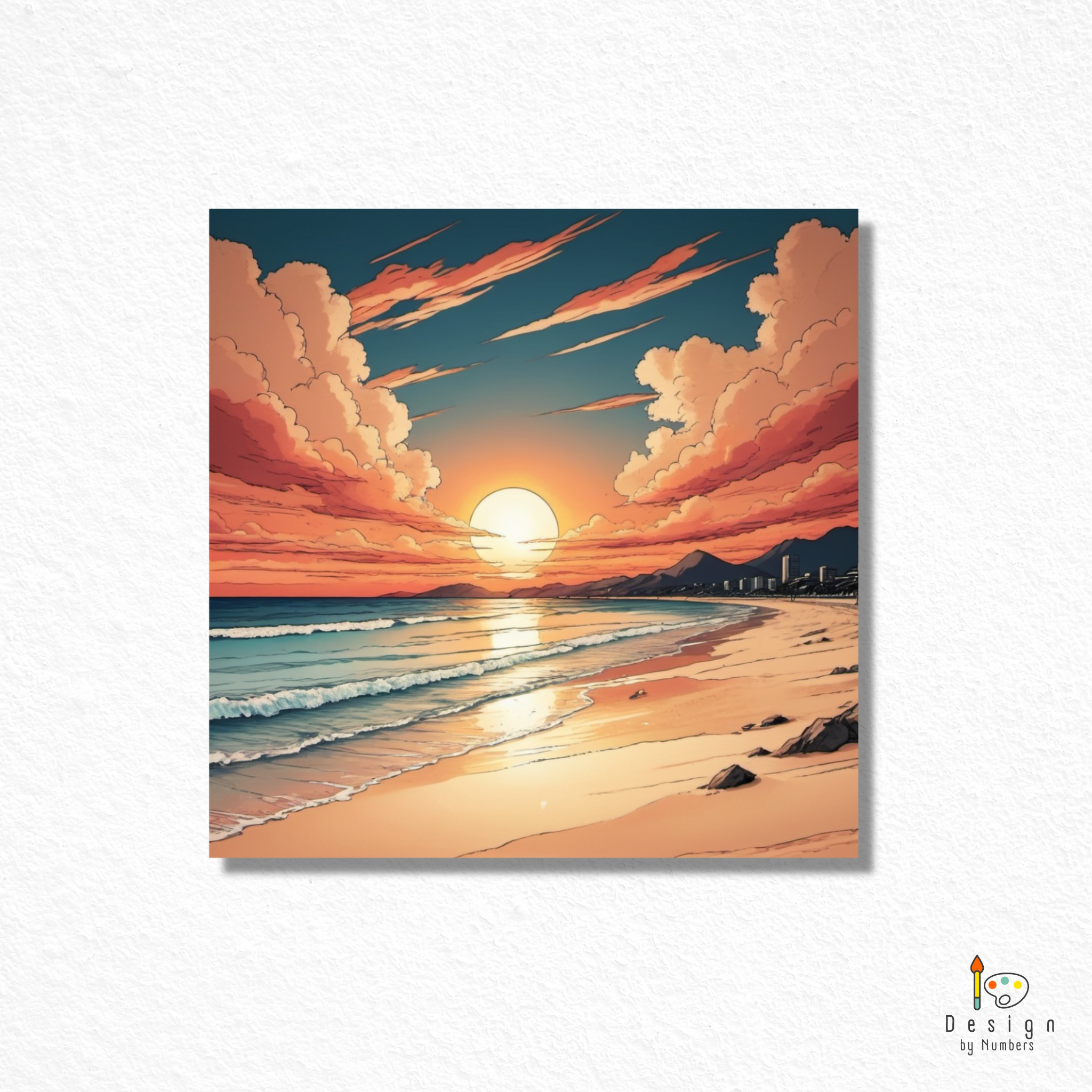 Neon Metropolis- Paint By Numbers