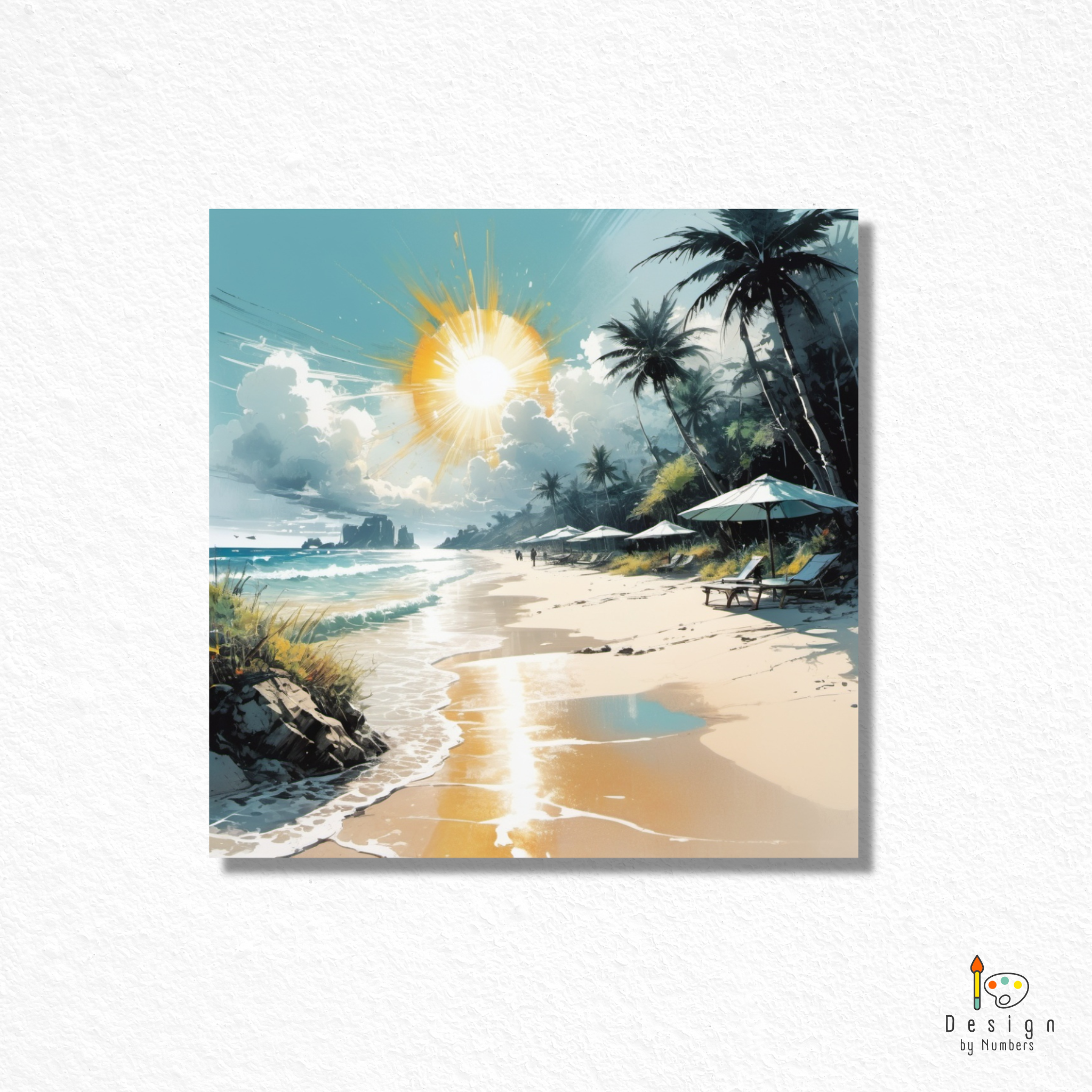 Umbrella Cove- Paint By Numbers