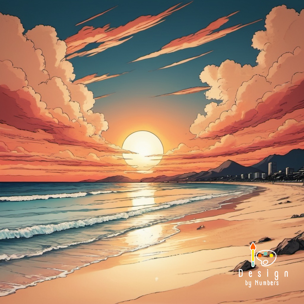 Neon Metropolis- Paint By Numbers