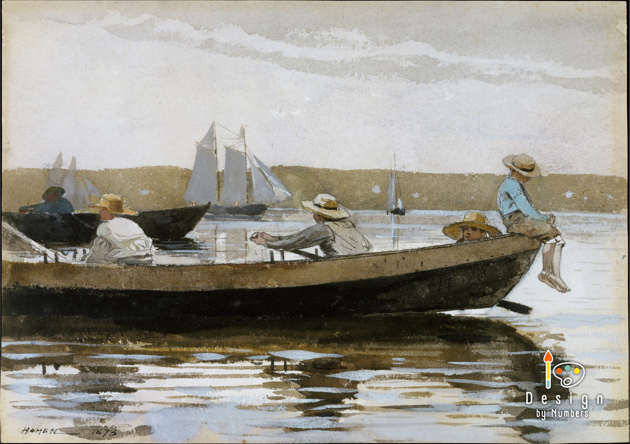 Boys in a Dory - Winslow Homer - Paint by Numbers
