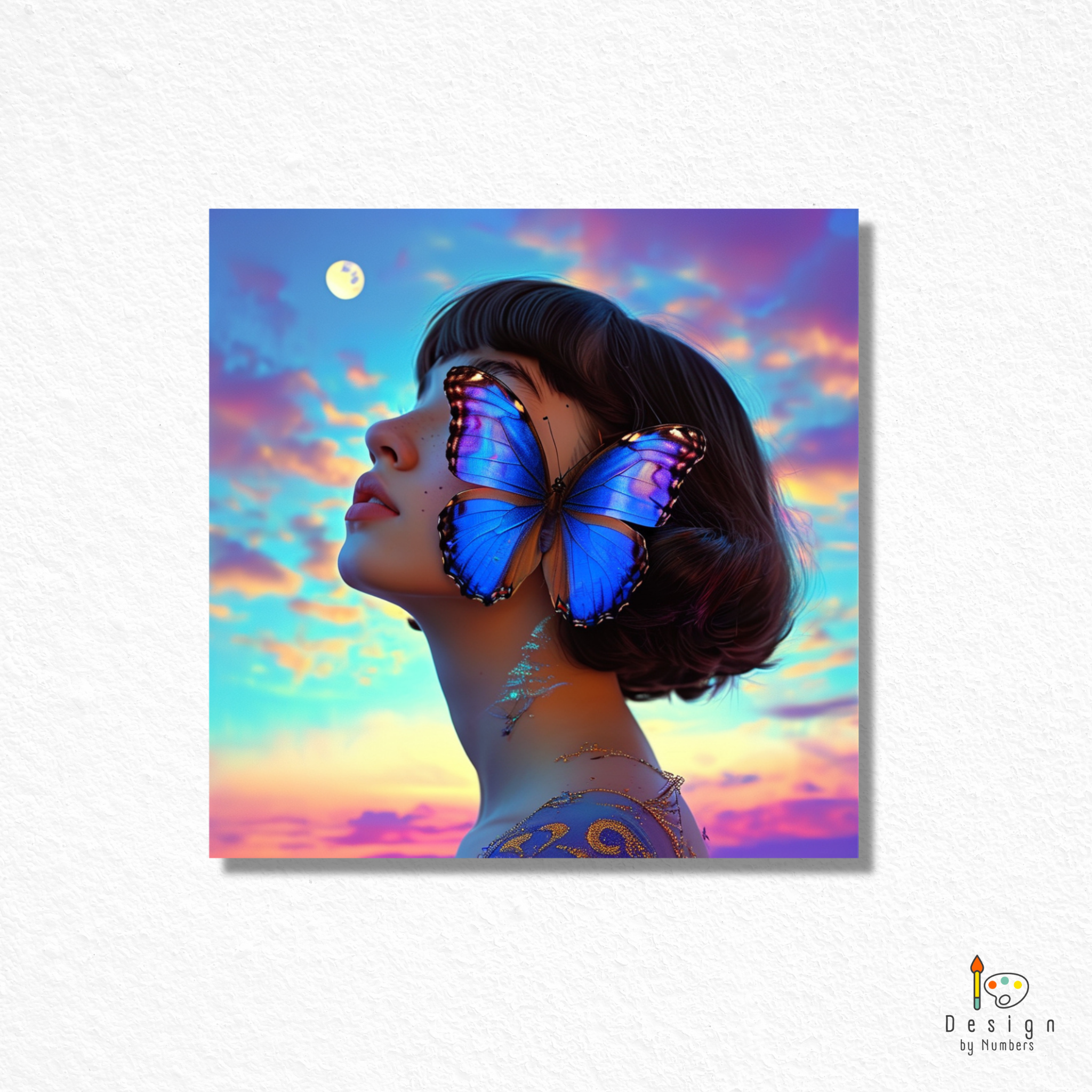 Butterfly Woman- Paint By Numbers