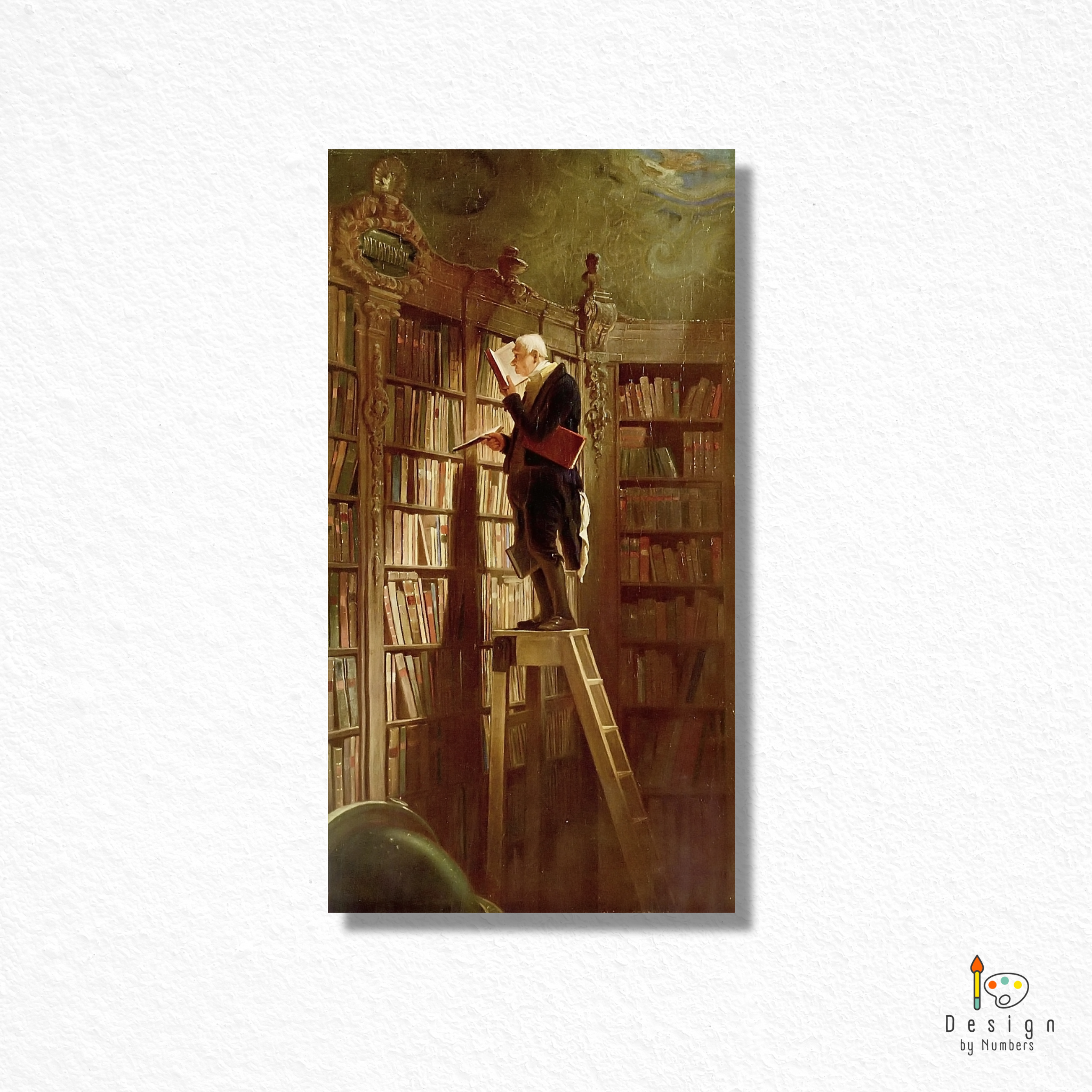 The Bookworm- Carl Spitzweg- Paint by Numbers