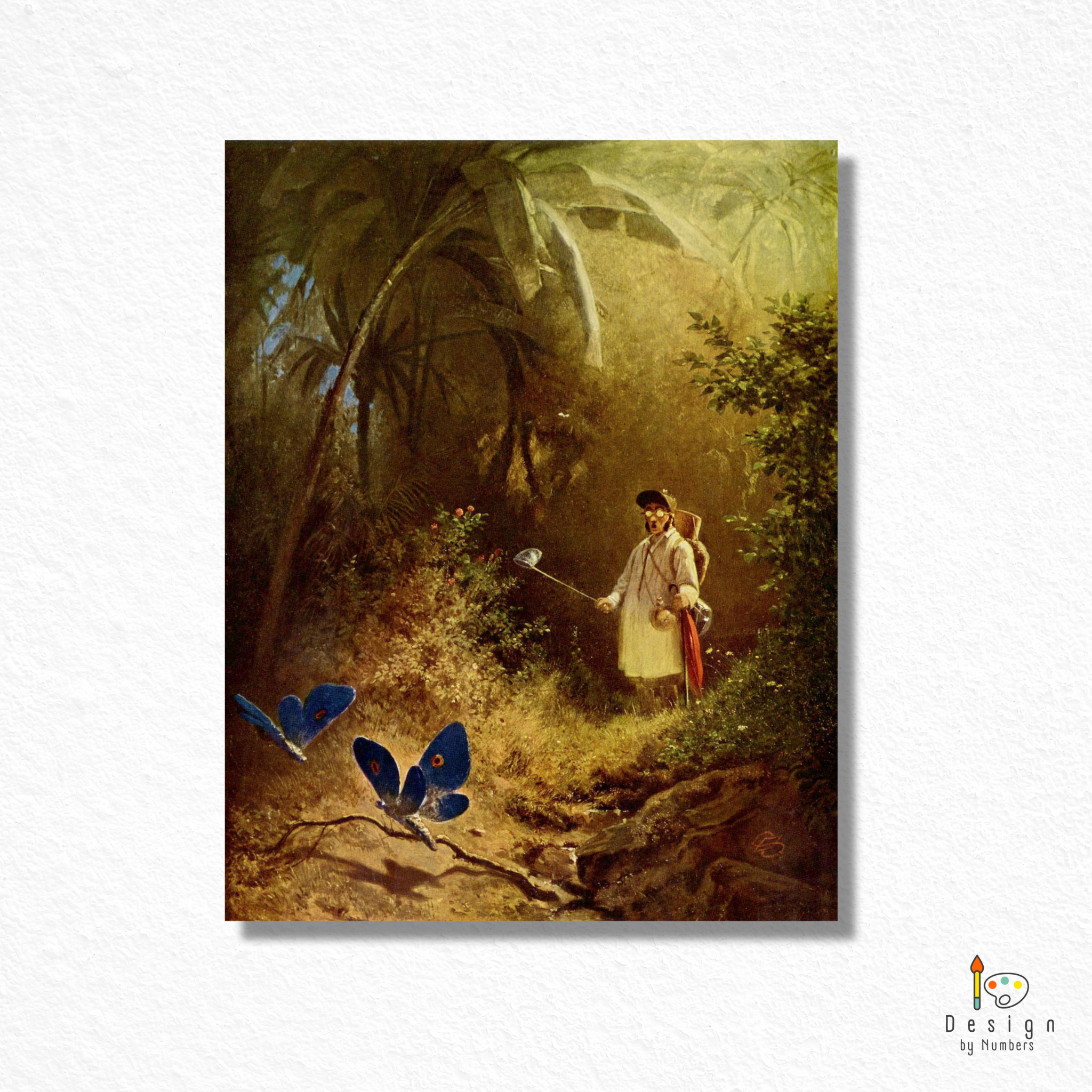 The Butterfly Hunter- Carl Spitzweg- Paint by Numbers
