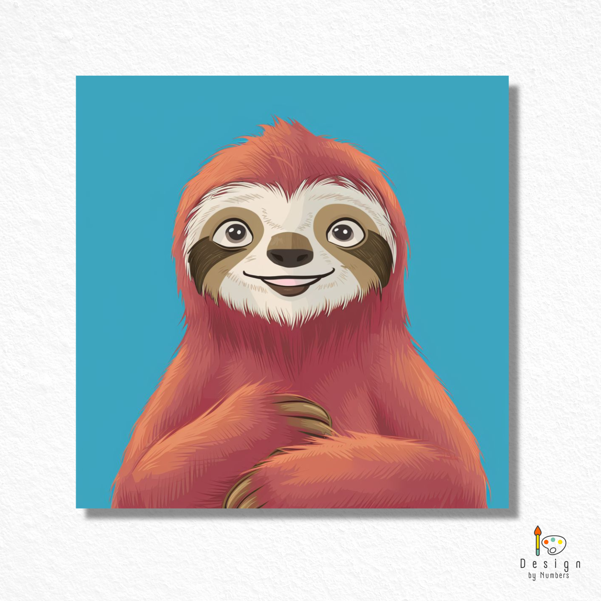 Friendly Sloth- Paint by Numbers
