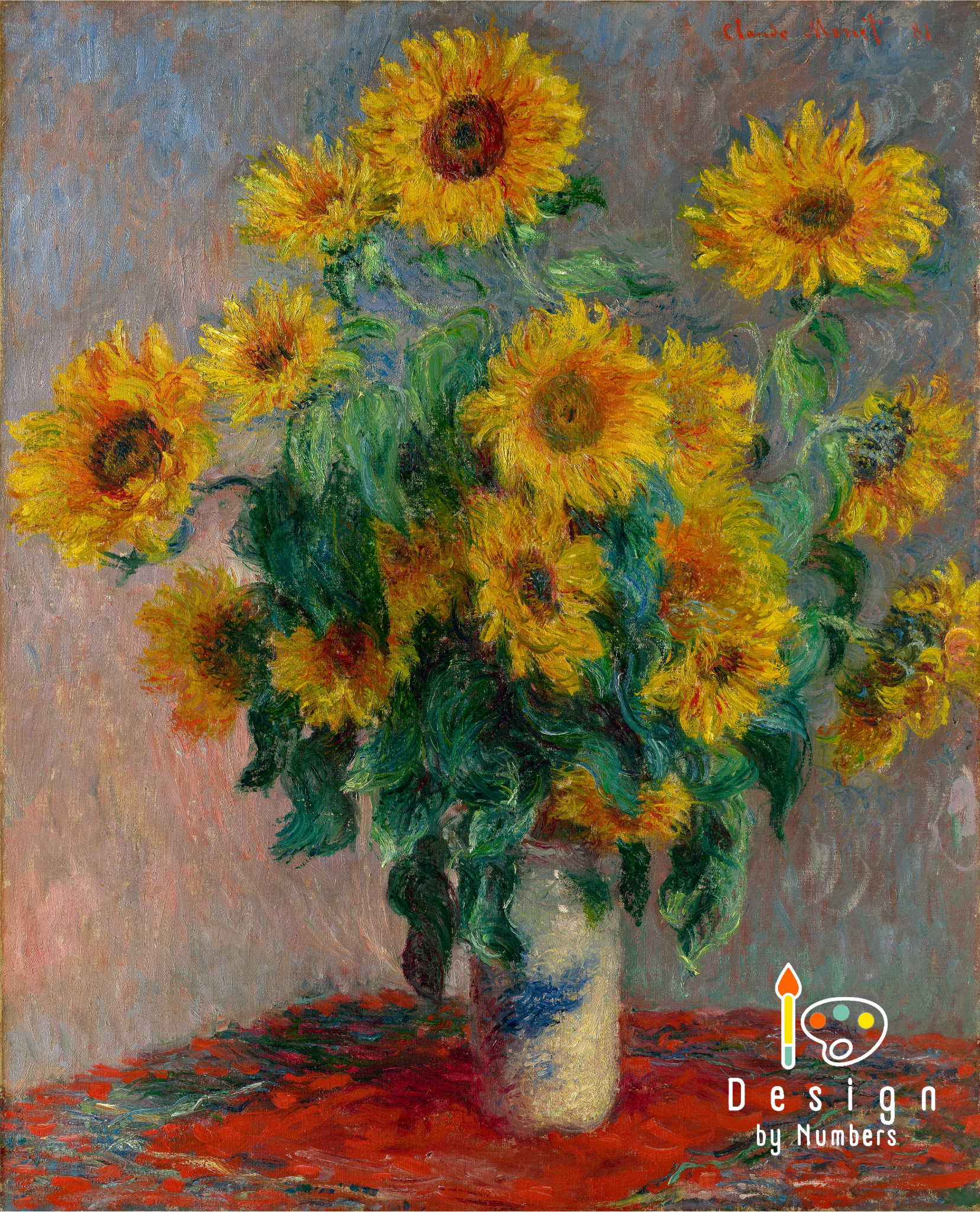 Bouquet of Sunflowers - Claude Monet - Paint by Numbers