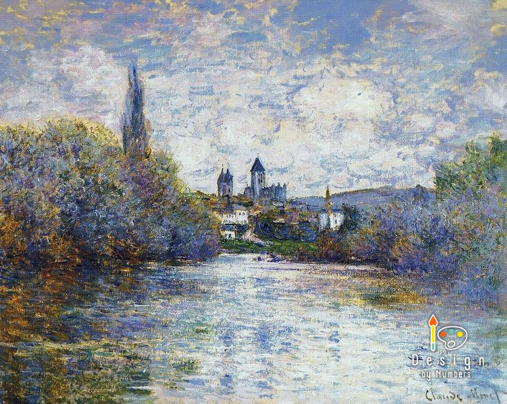 The Small Arm of the Seine at Vetheuil- Claude Monet- Paint by Numbers