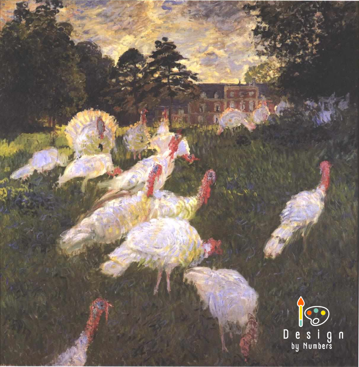 The Turkeys- Claude Monet- Paint by Numbers