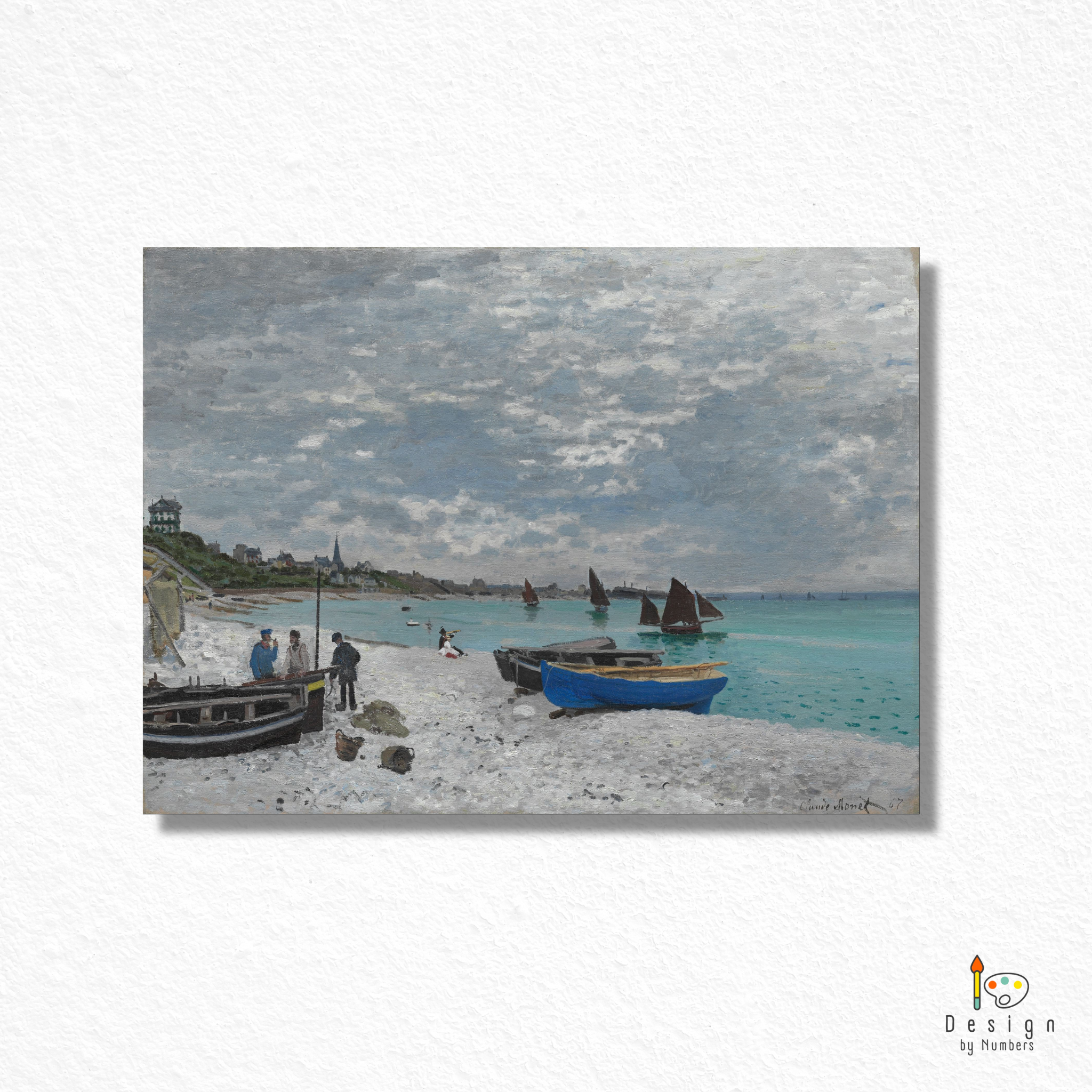 Beach at Sainte-Adresse- Claude Monet- Paint by Numbers