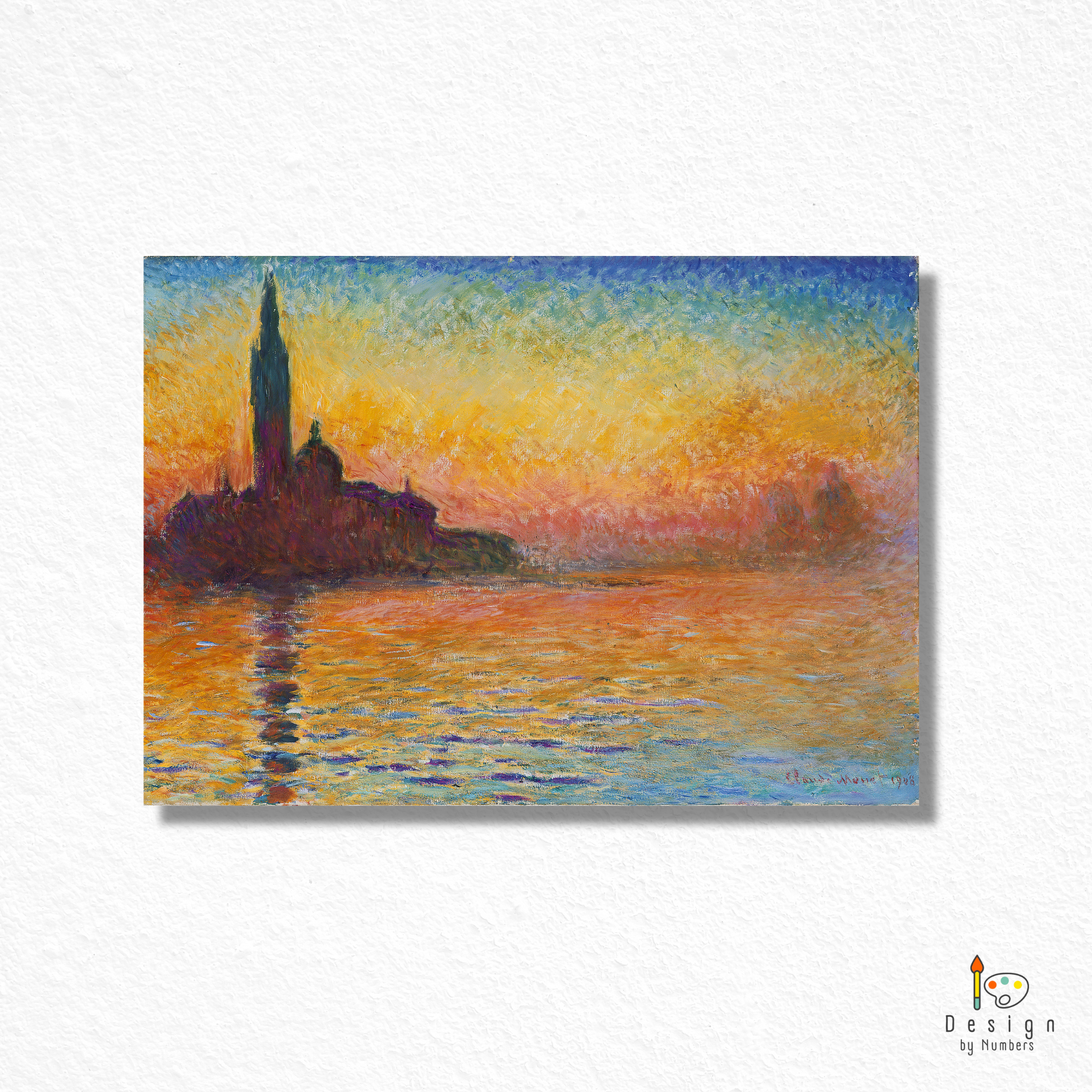 Maggiore at Dusk - Claude Monet - Paint by Numbers