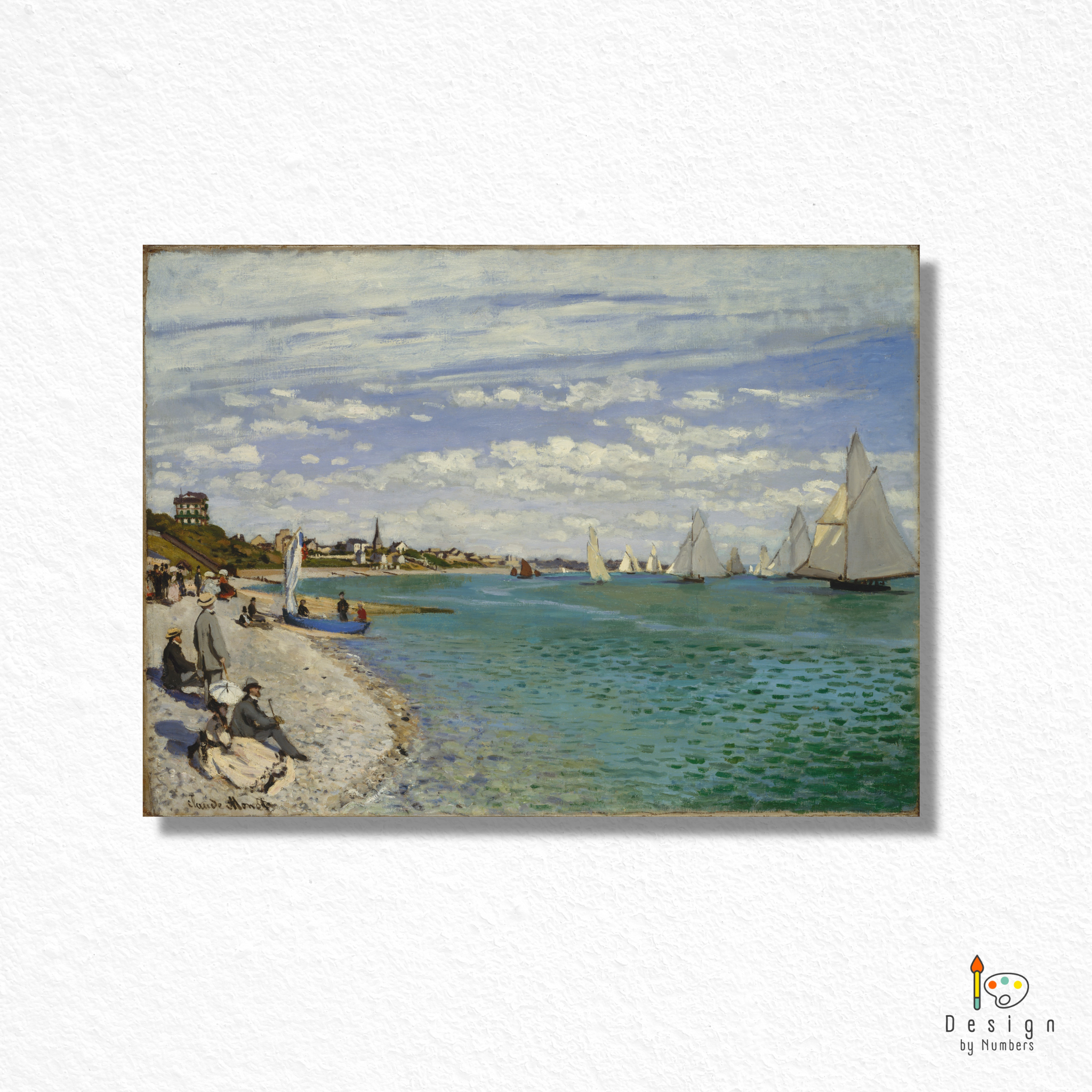 Regatta at Sainte-Adresse- Claude Monet- Paint by Numbers