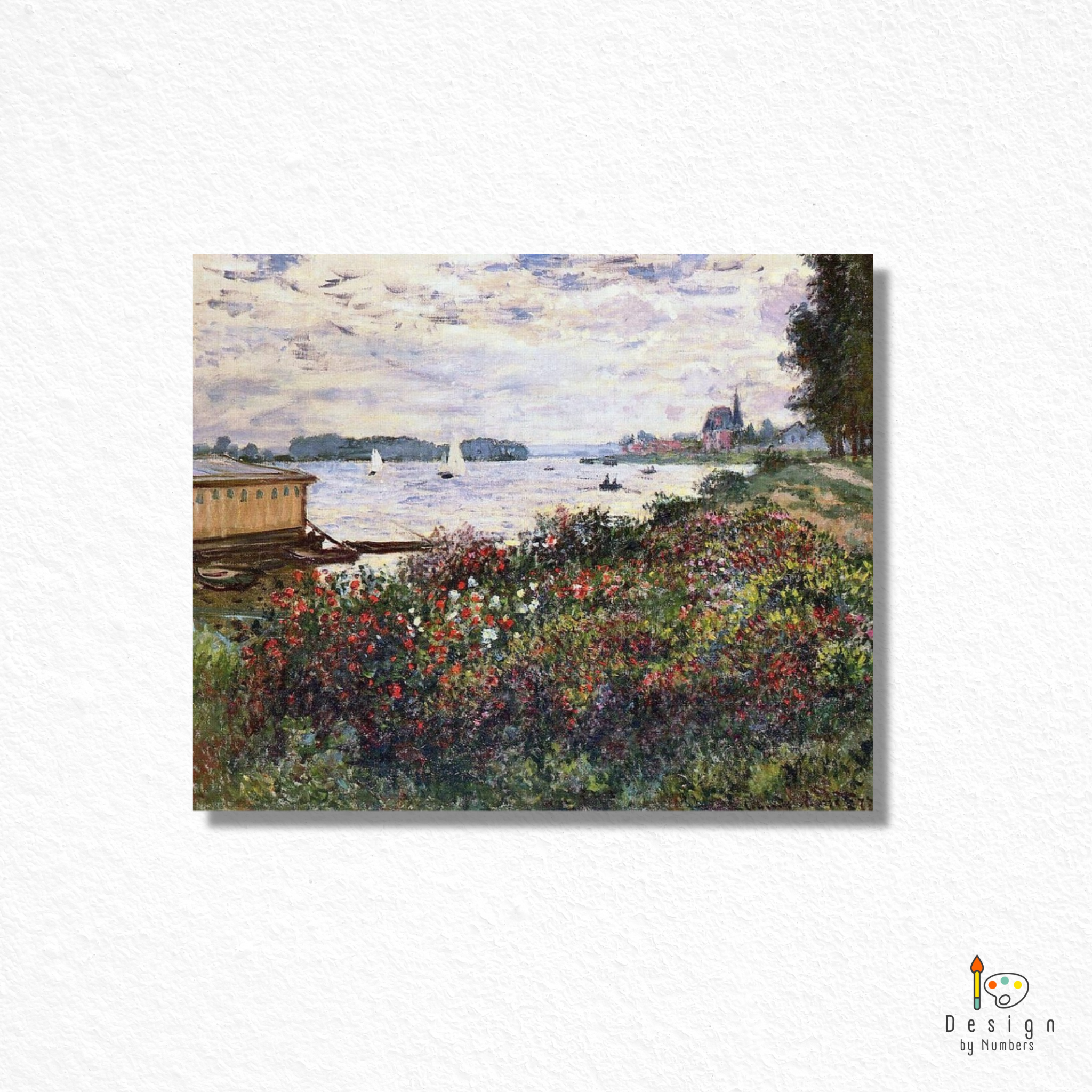 Riverbank at Argenteuil - Claude Monet - Paint by Numbers