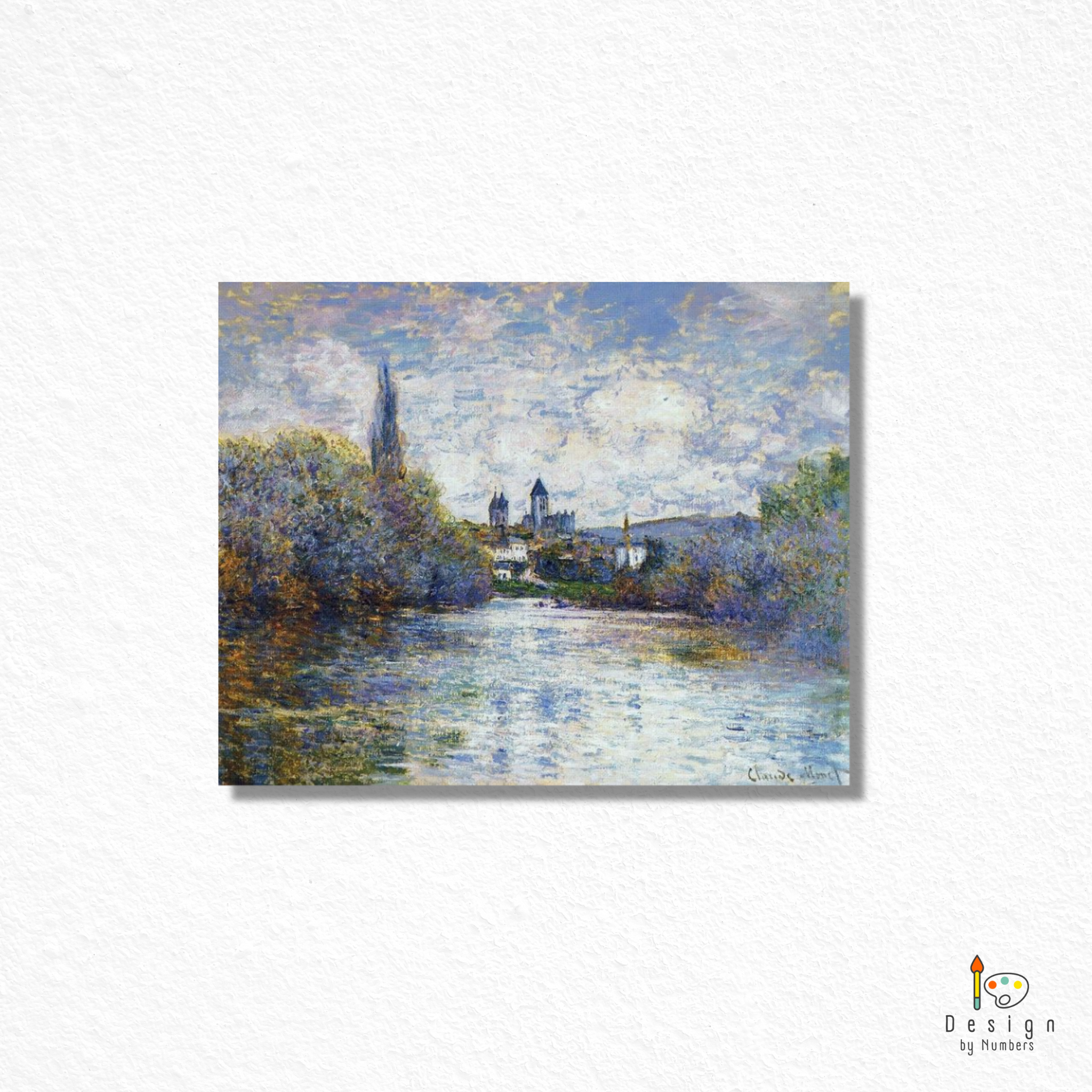 The Small Arm of the Seine at Vetheuil- Claude Monet- Paint by Numbers