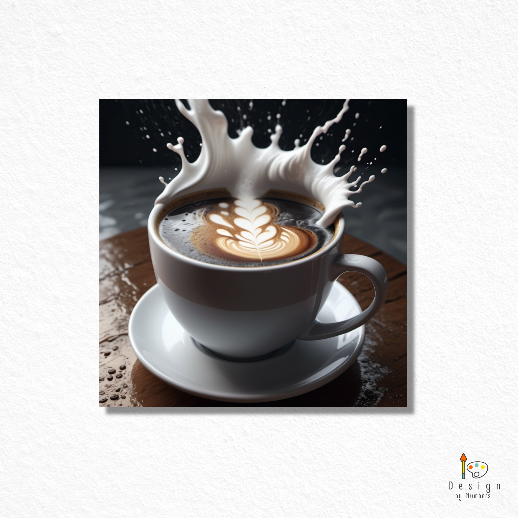 Foamy Delight- Paint By Numbers