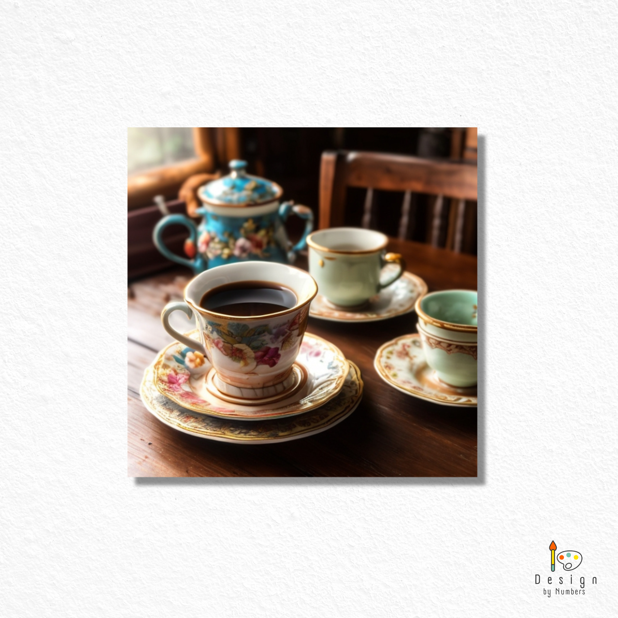 Floral Brew- Paint By Numbers