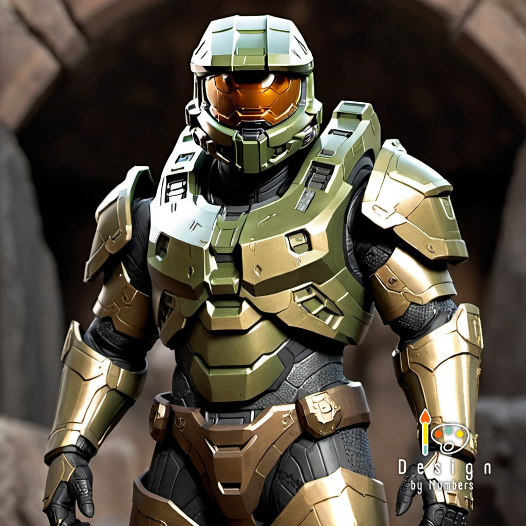 Cortana's Protector- Paint By Numbers