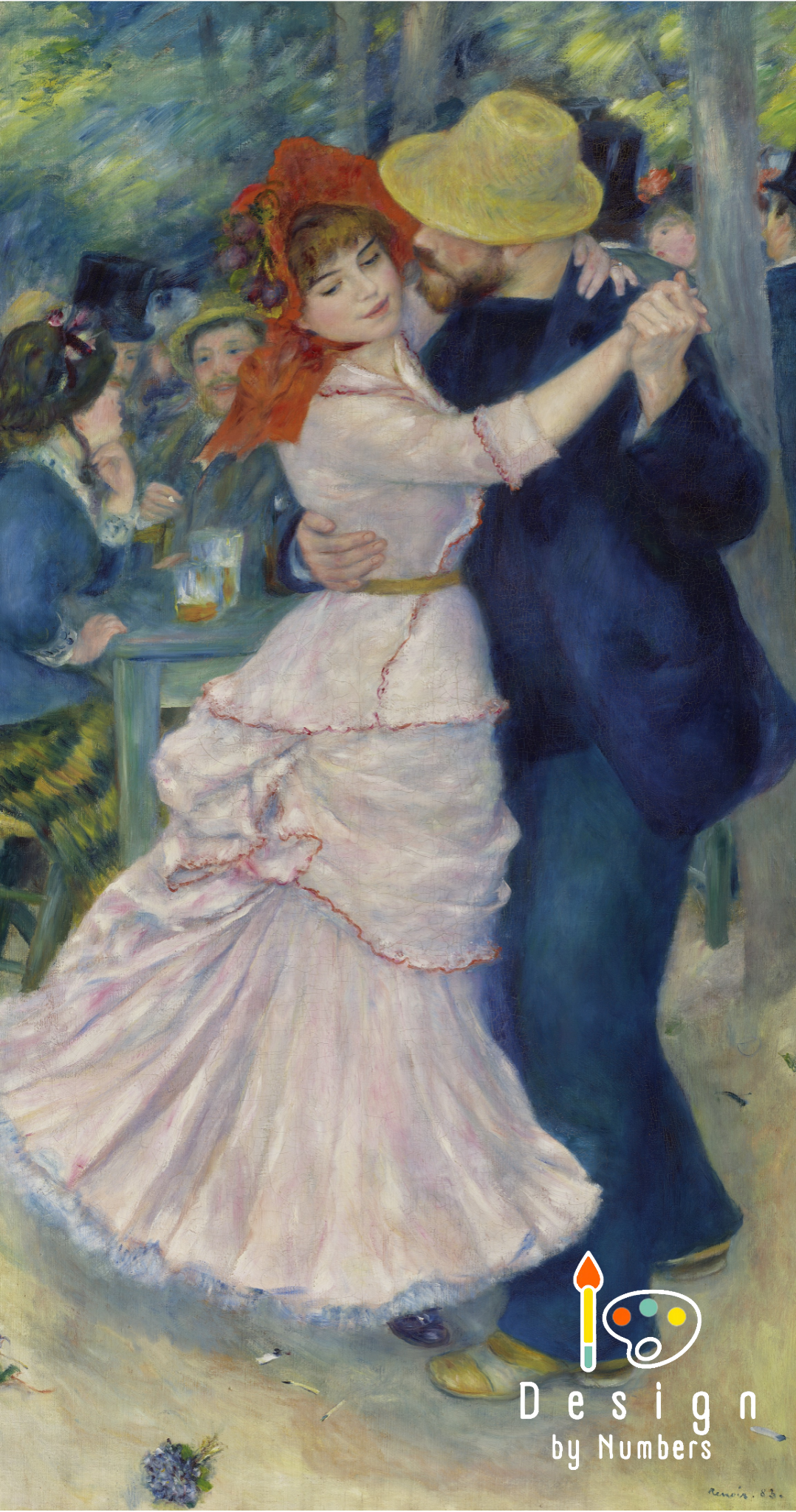 Dance At Bougival - Pierre-Auguste Renoir - Paint by Numbers
