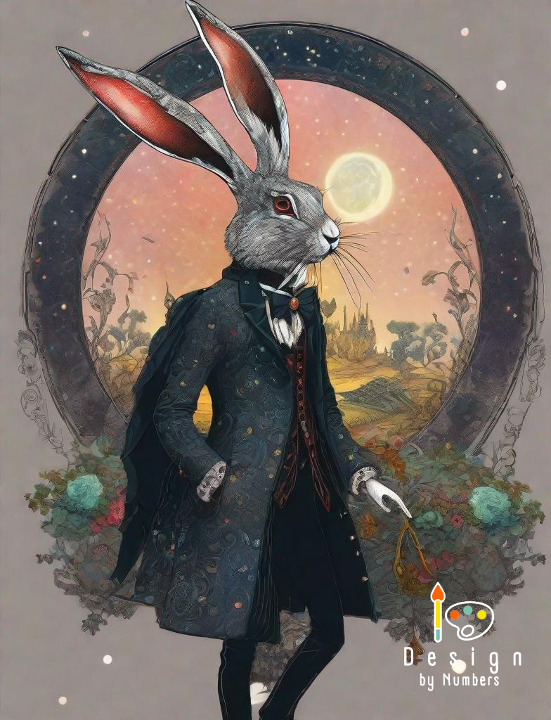 Dapper Rabbit- Paint By Numbers