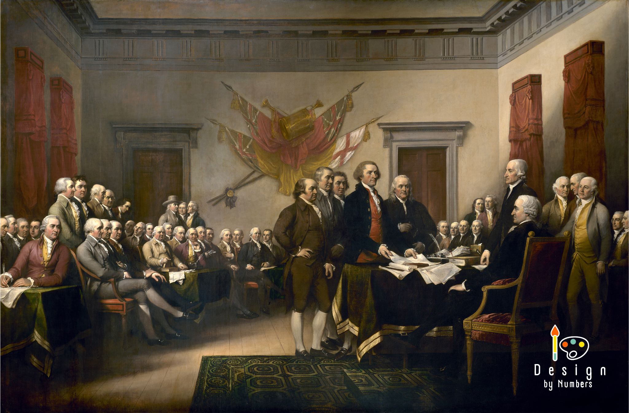 Declaration of Independence- John Trumbull- Paint by Numbers