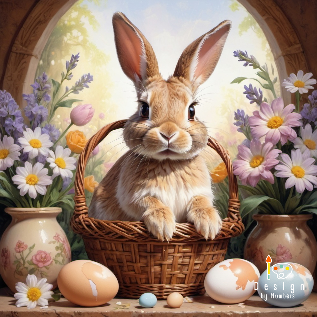 Easter Bunny- Paint By Numbers