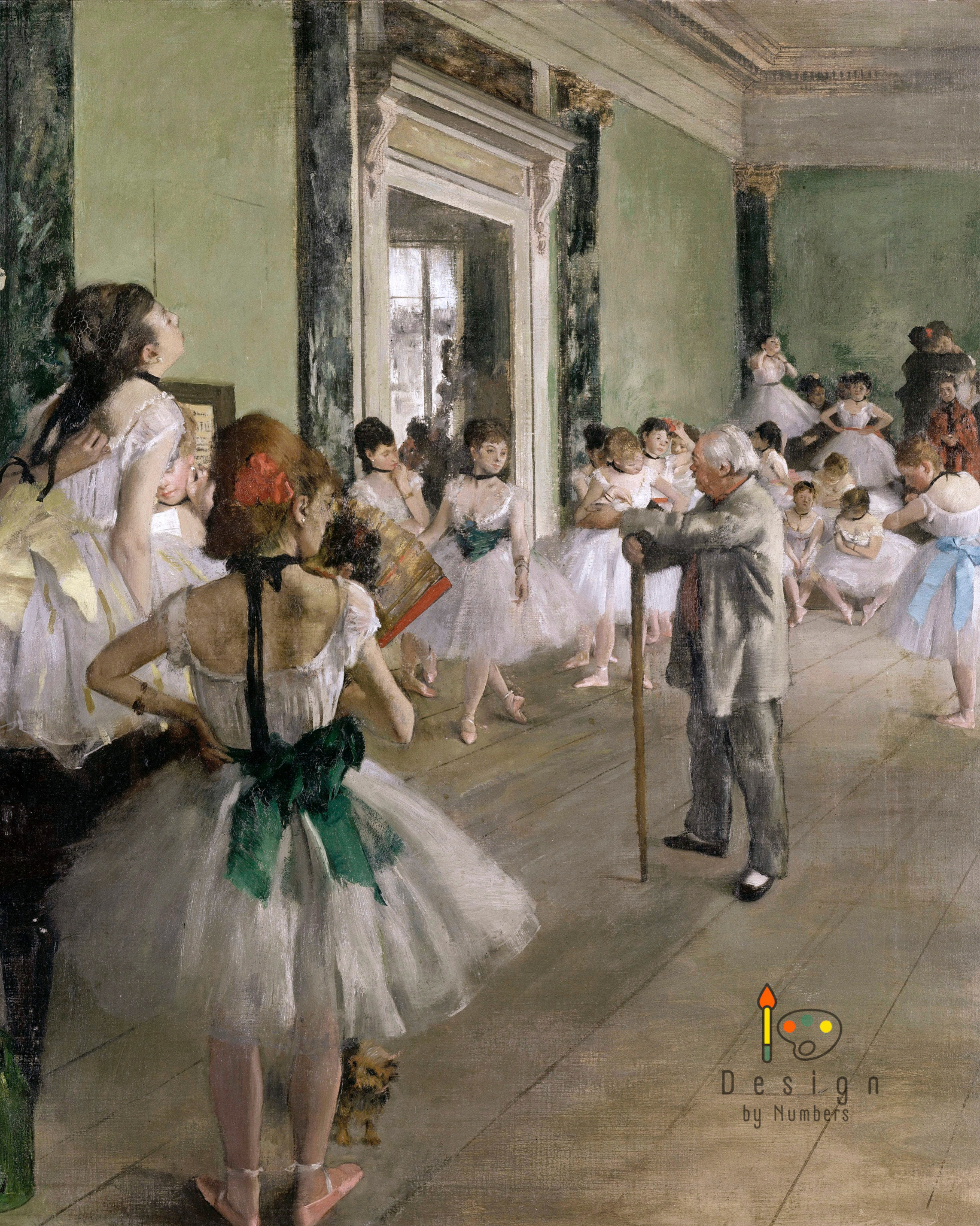La Classe de Danse  - Edgar Degas - Paint by Numbers