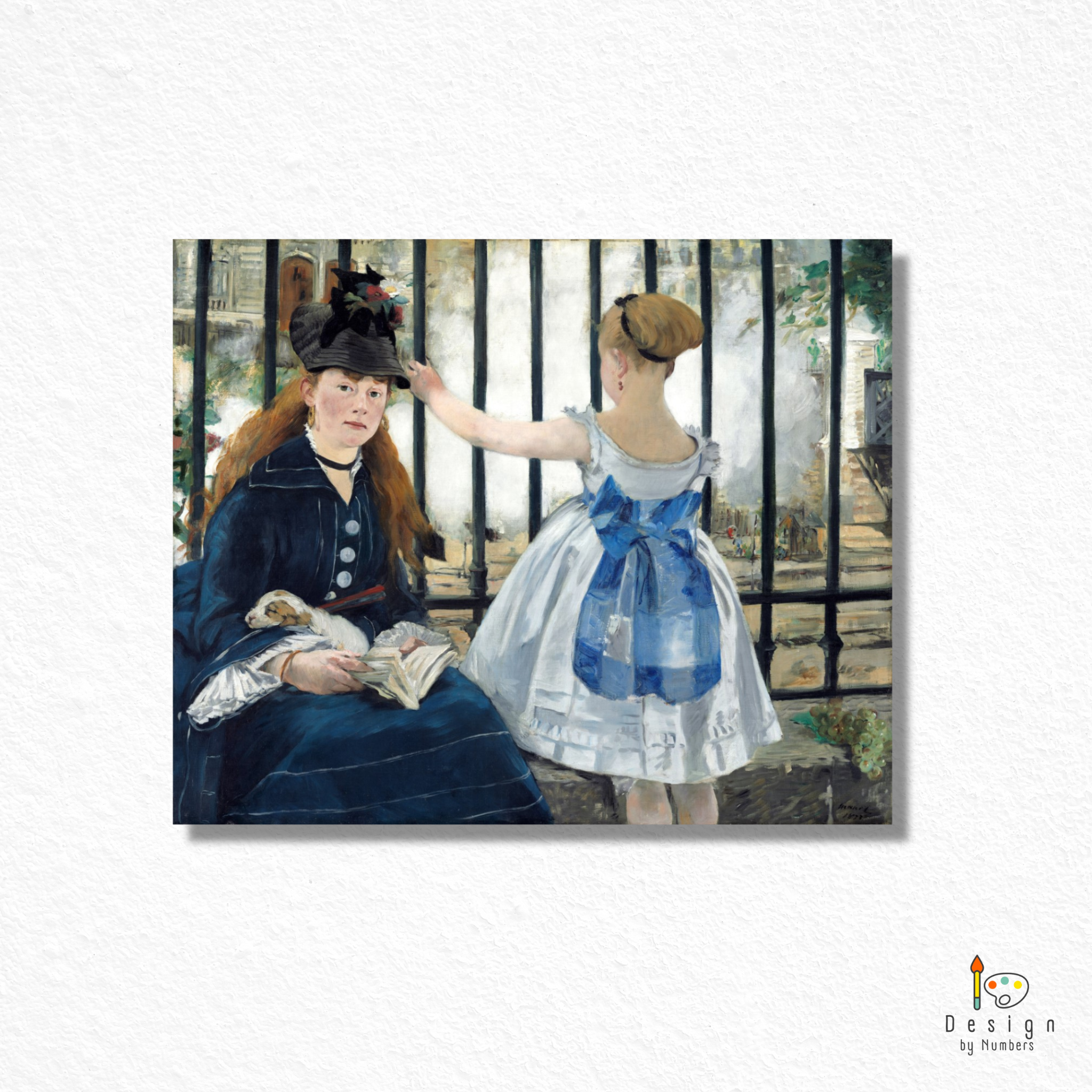 The Railway- Edouard Manet- Paint by Numbers