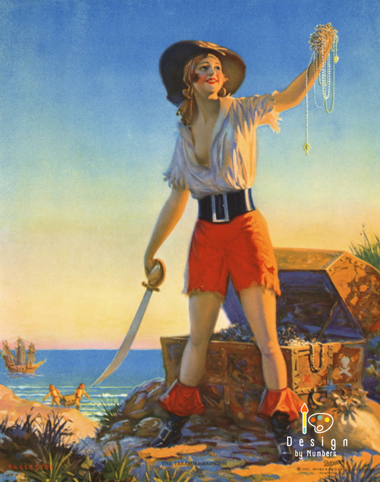 The Treasure Princess - Edward Mason Eggleston - Paint by Numbers