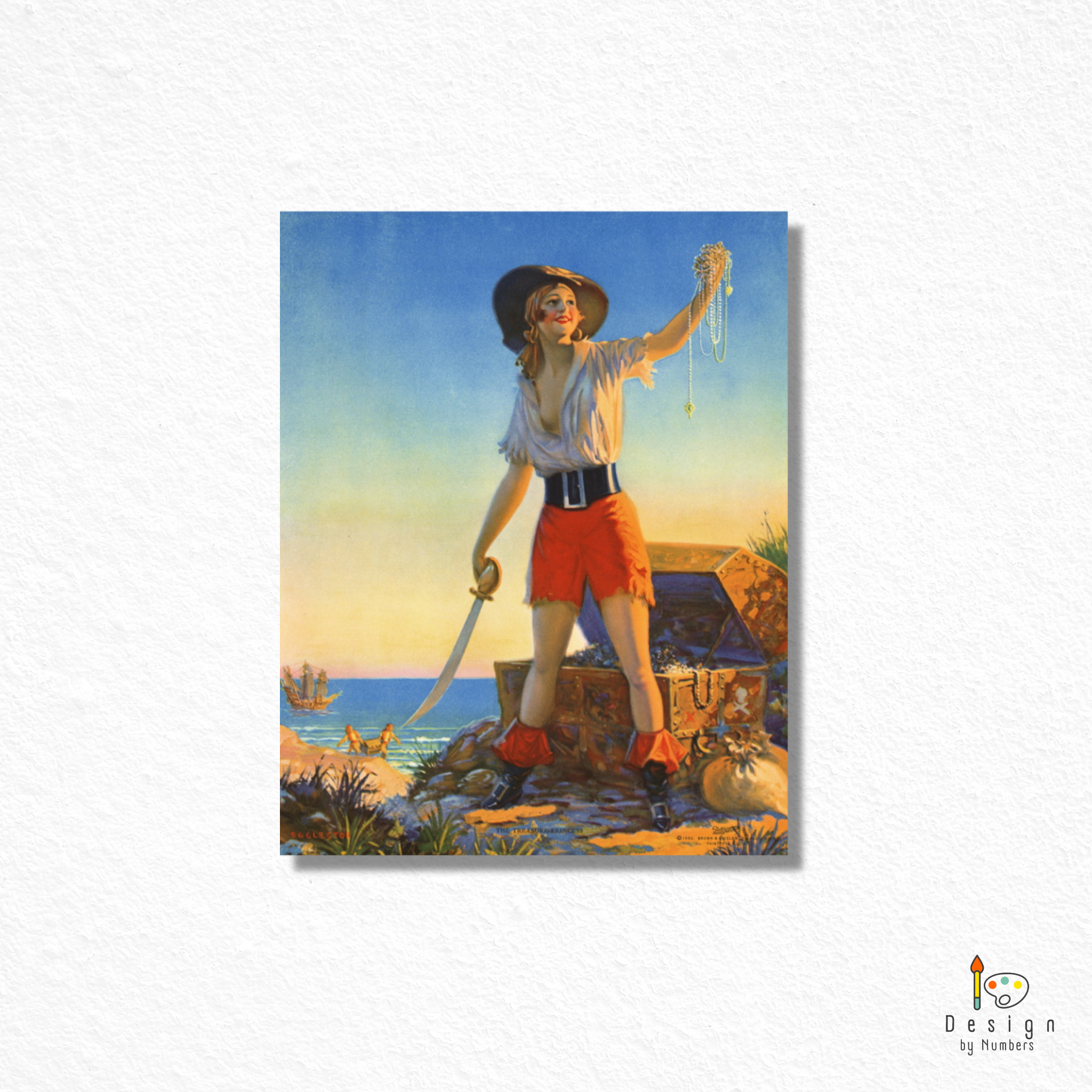 The Treasure Princess- Edward Mason Eggleston- Paint by Numbers