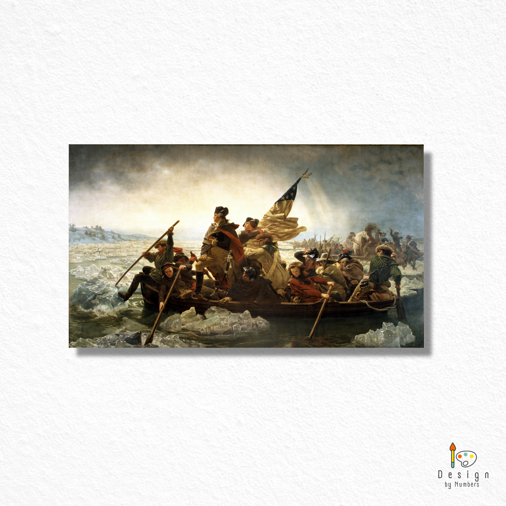 Washington Crossing the Delaware- Emanuel Leutze- Paint by Numbers