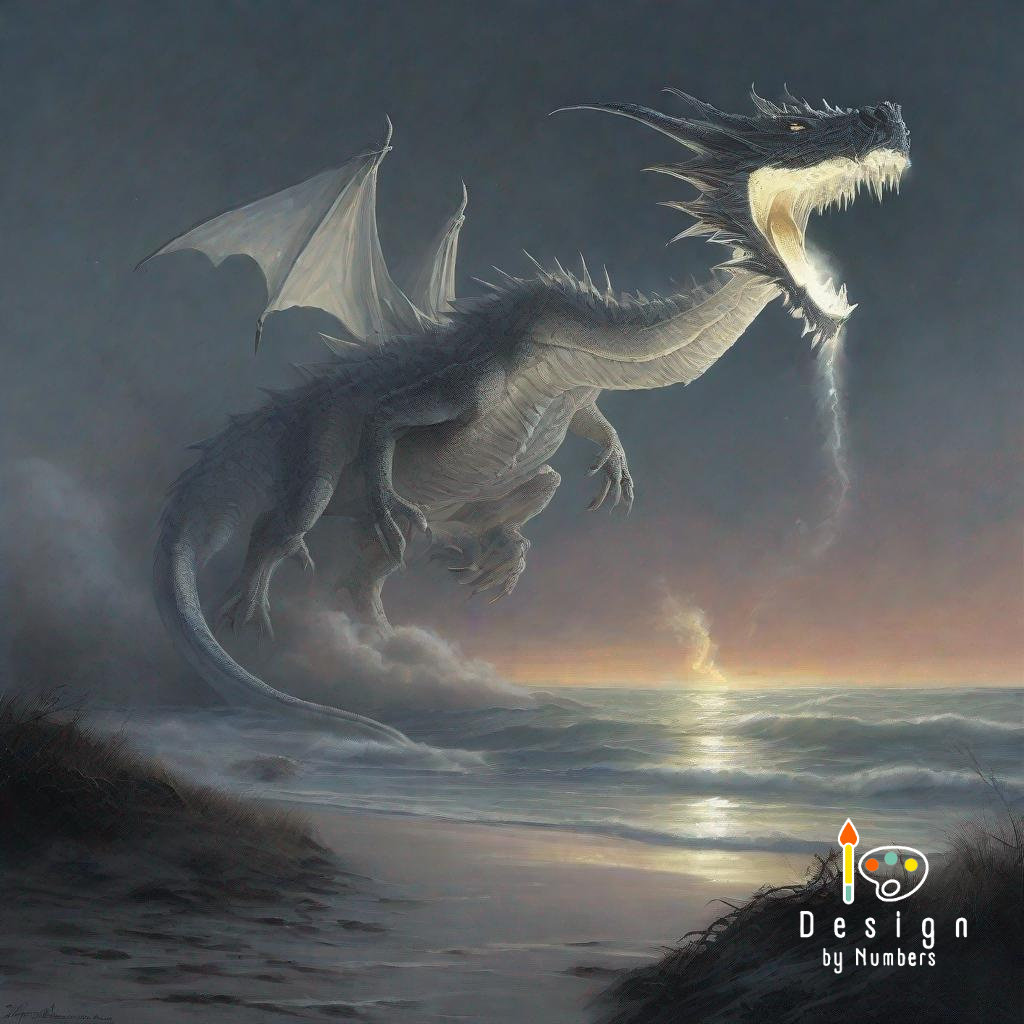 Ethereal Draco- Paint By Numbers