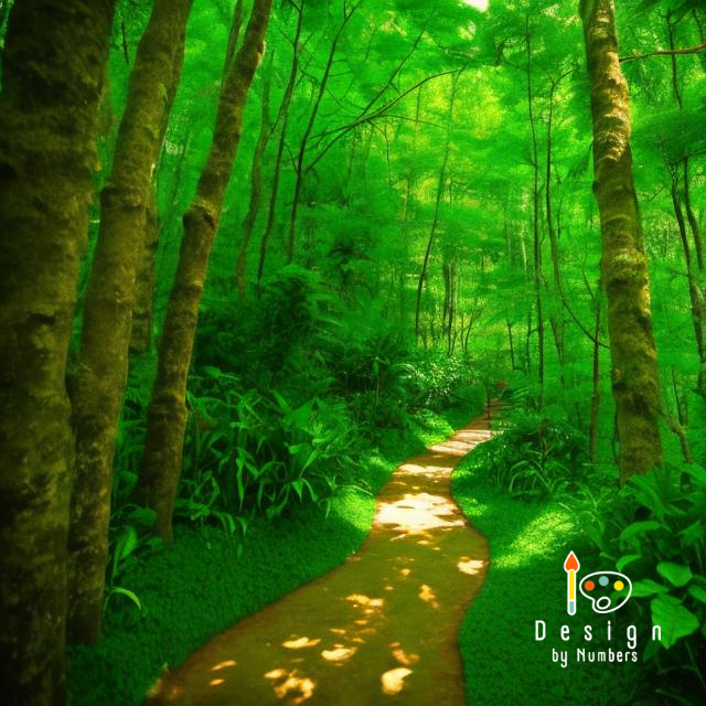 Verdant Trail- Paint By Numbers