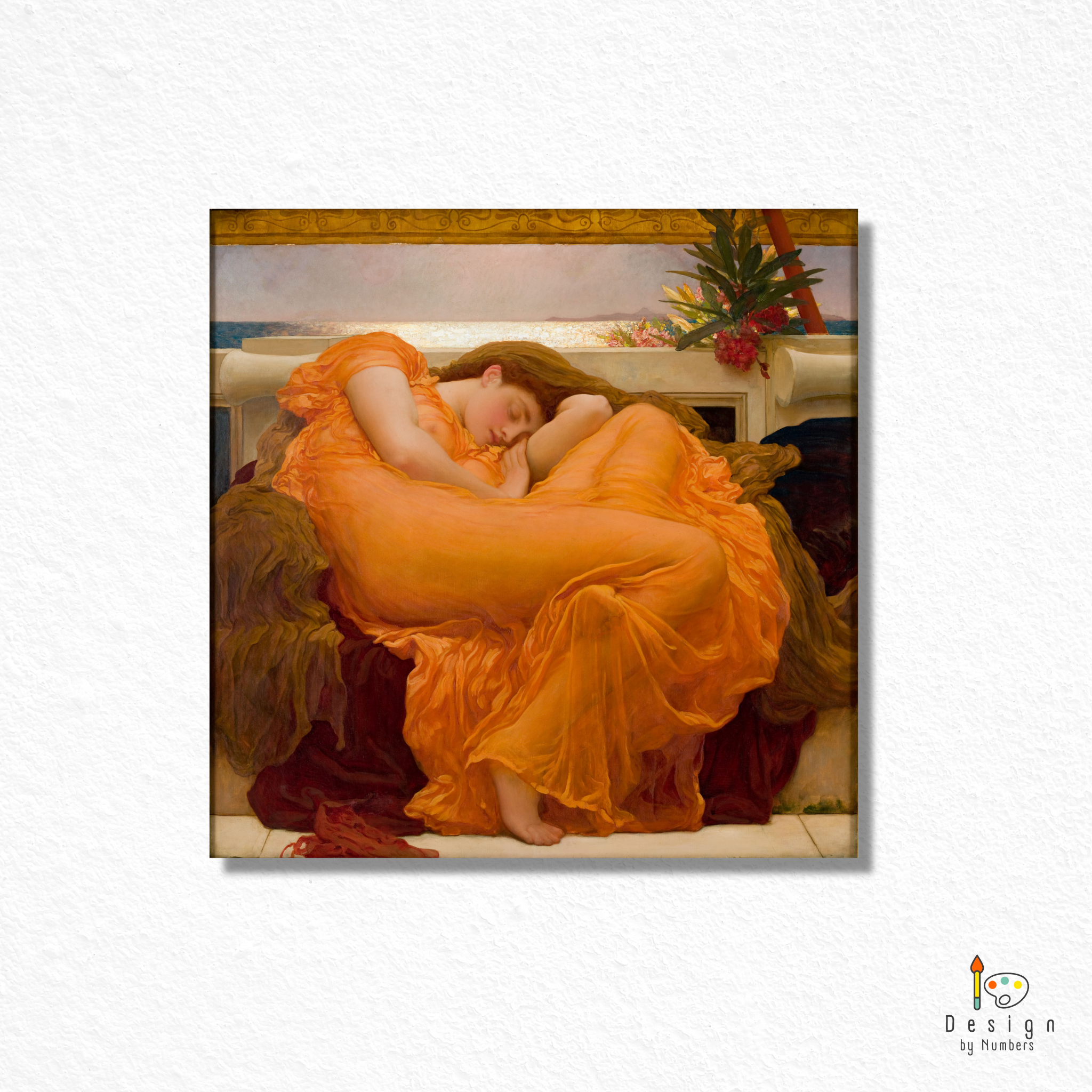 Flaming June- Frederic Leighton- Paint by Numbers