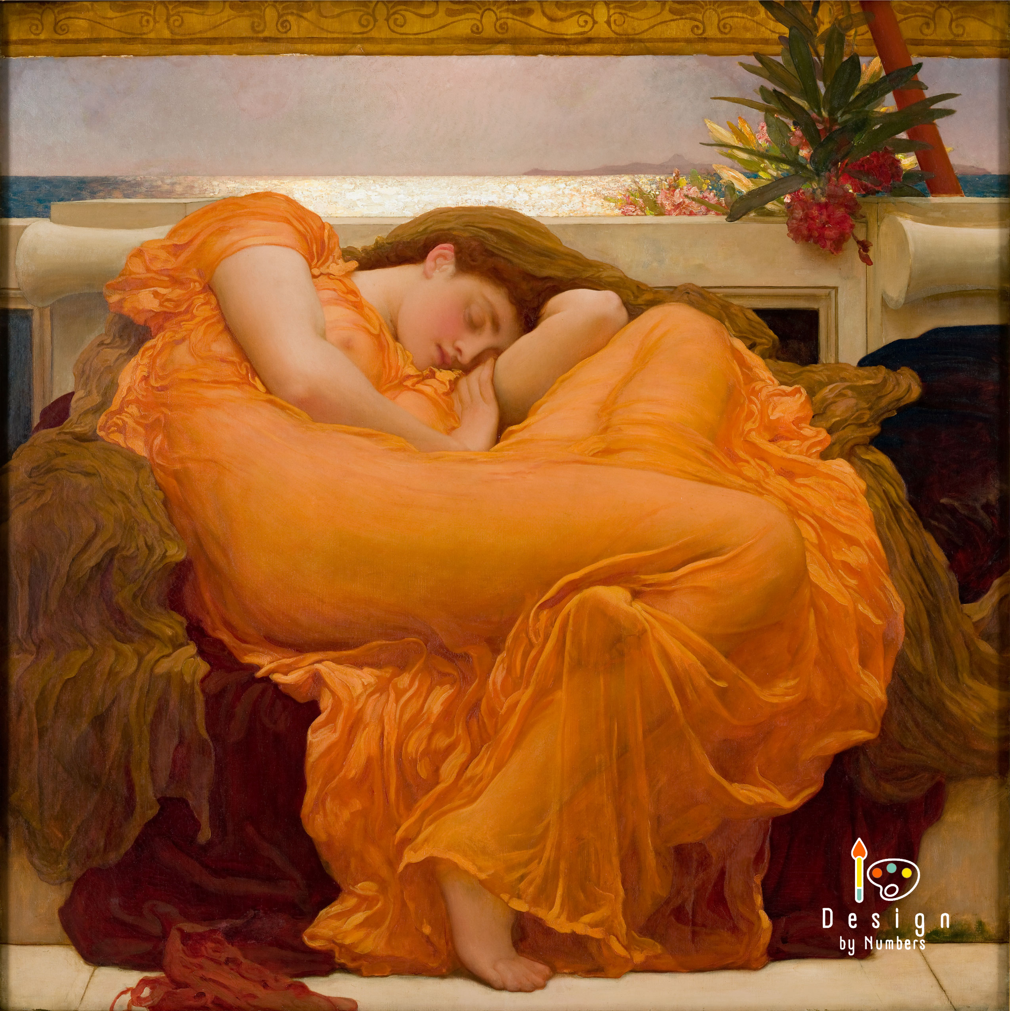 Flaming June- Frederic Leighton- Paint by Numbers