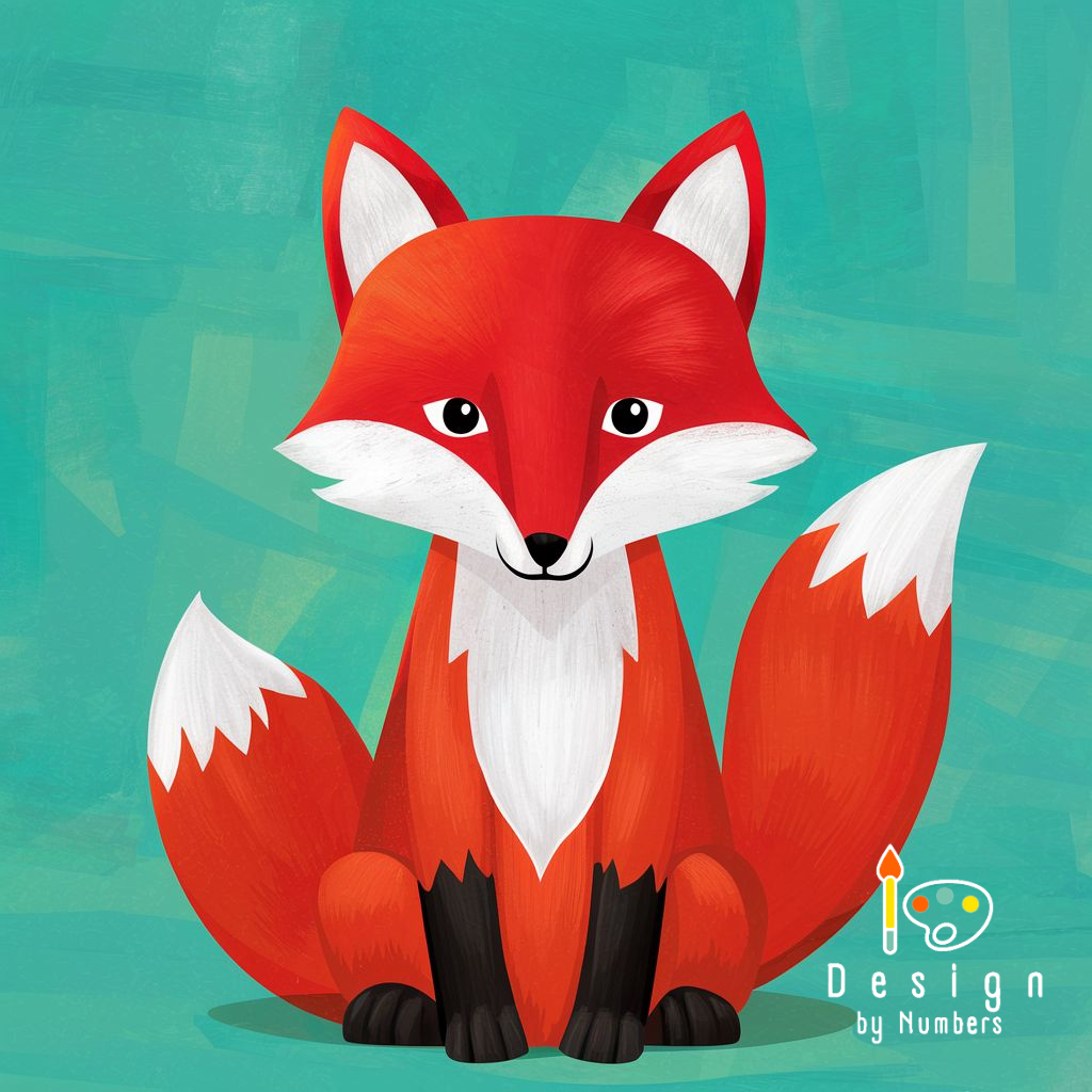 Friendly Fox- Paint by Numbers