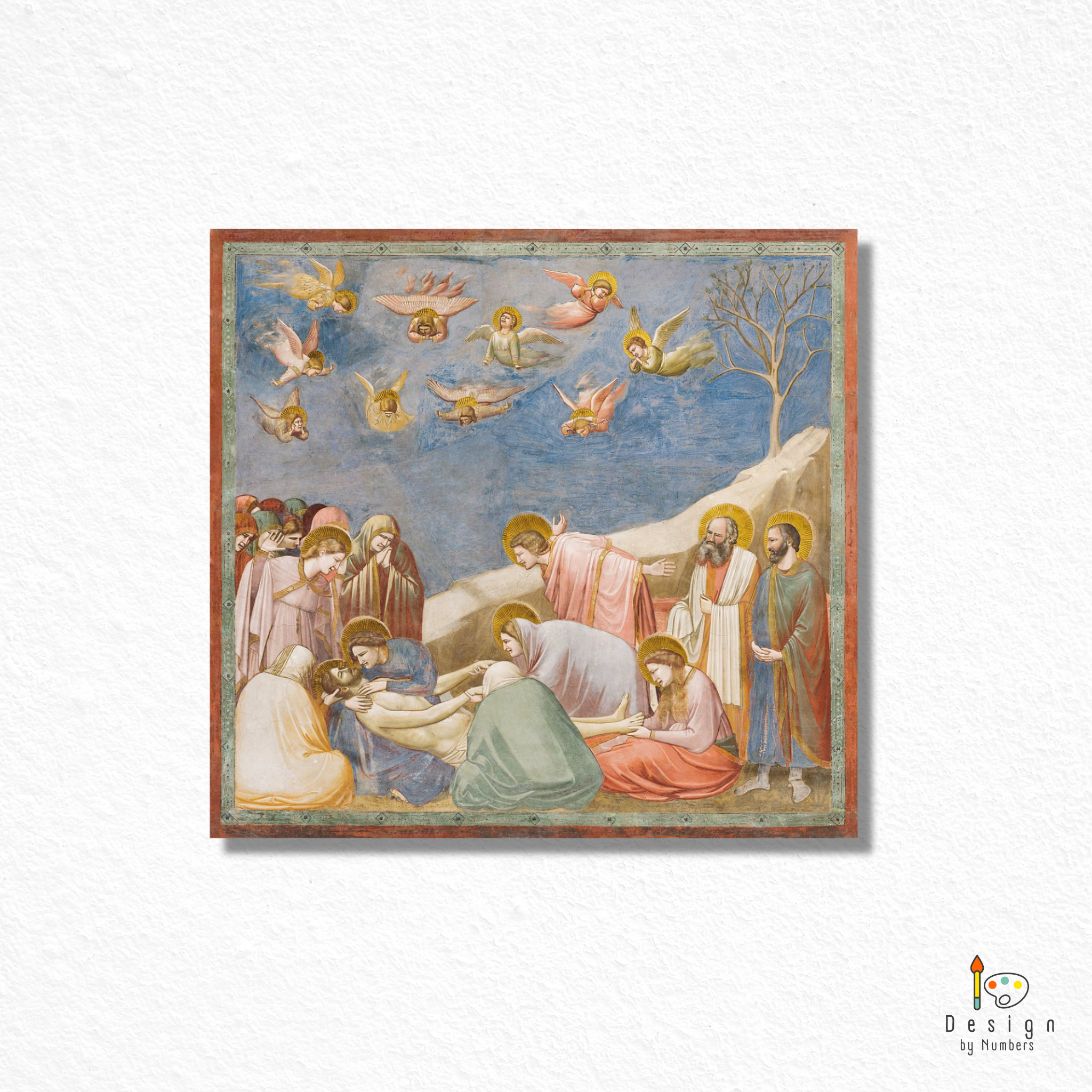 Lamentation (The Mourning of Christ) - Giotto di Bondone - Paint by Numbers