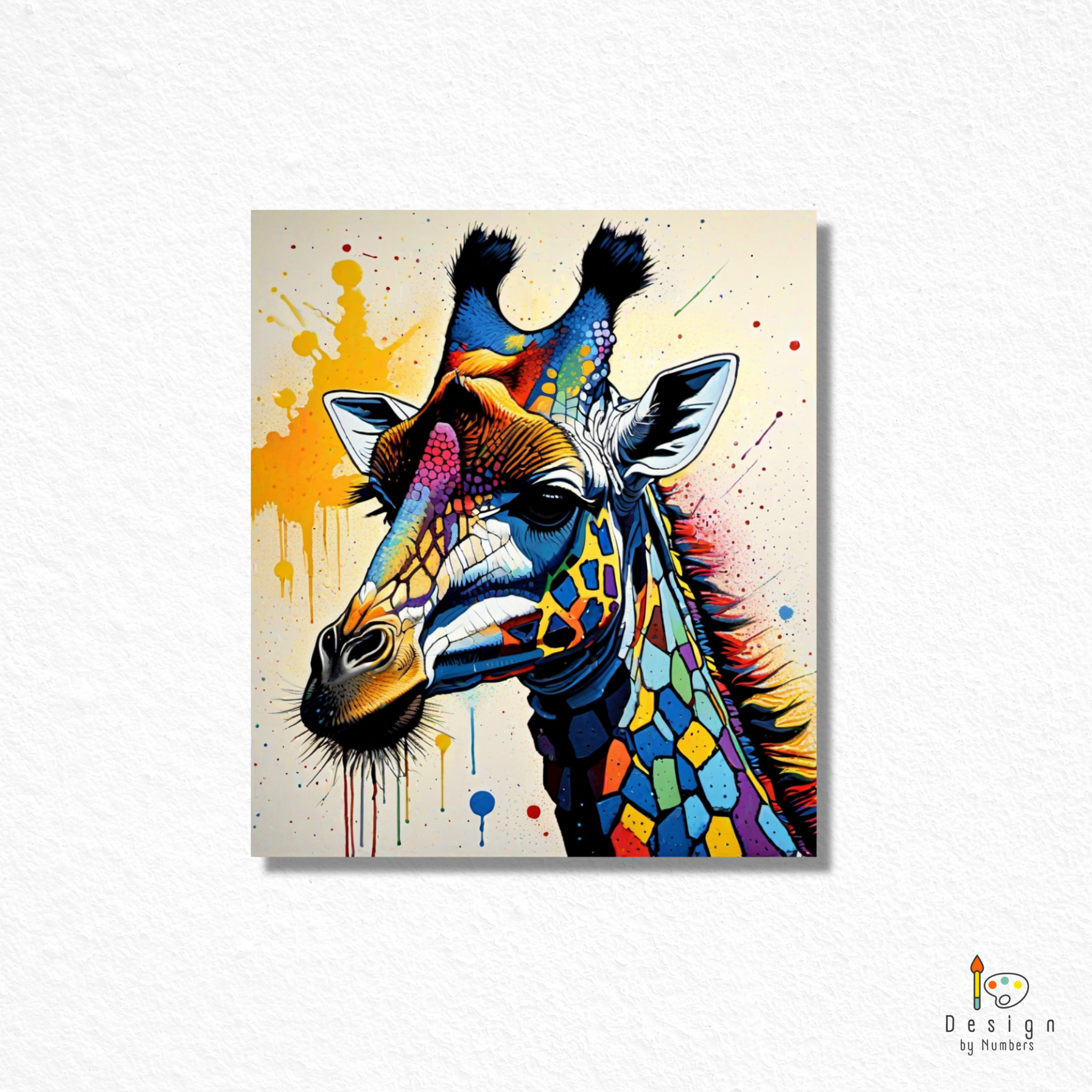 Giraffe Graffiti - Paint by Numbers