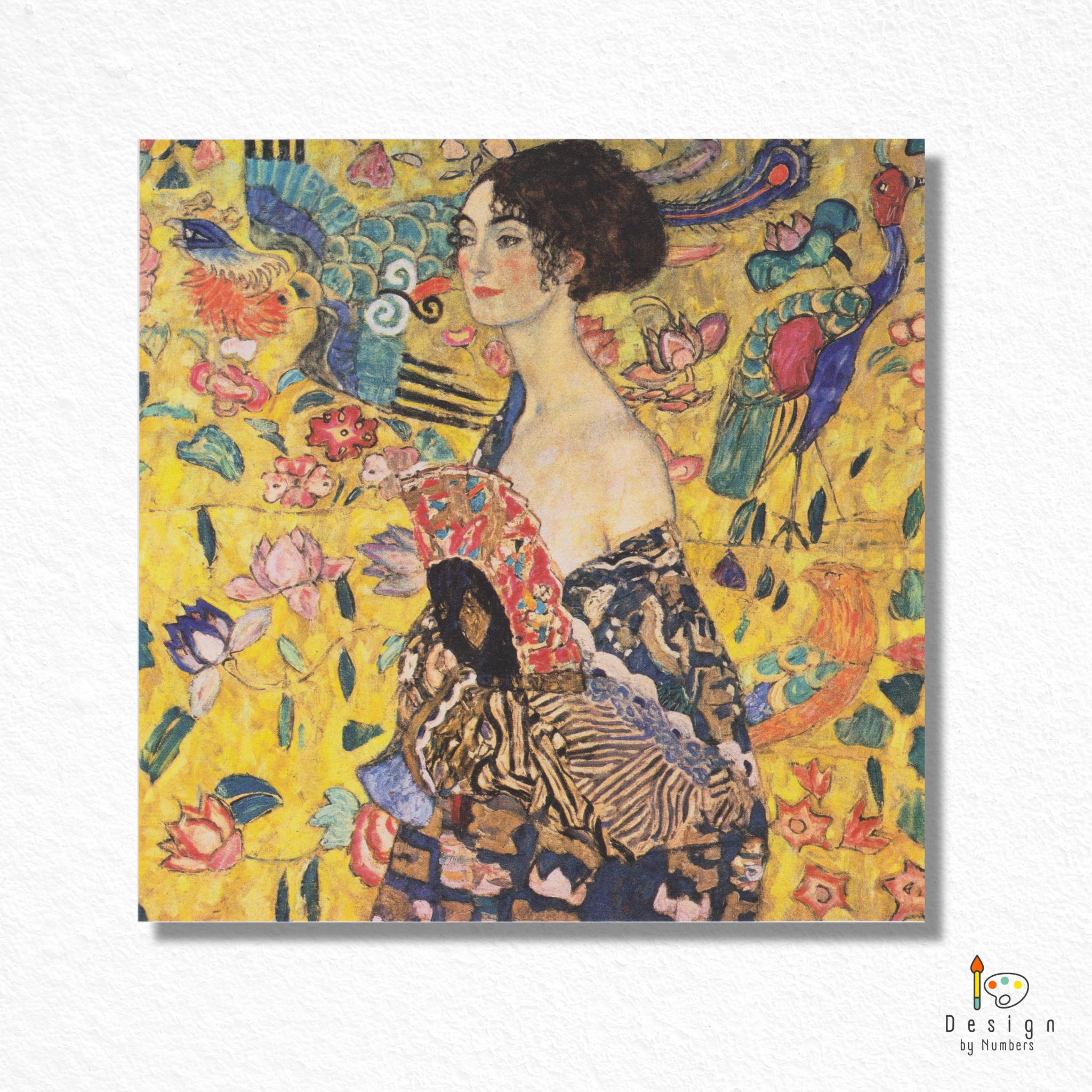 Lady with a Fan- Gustav Klimt- Paint by Numbers