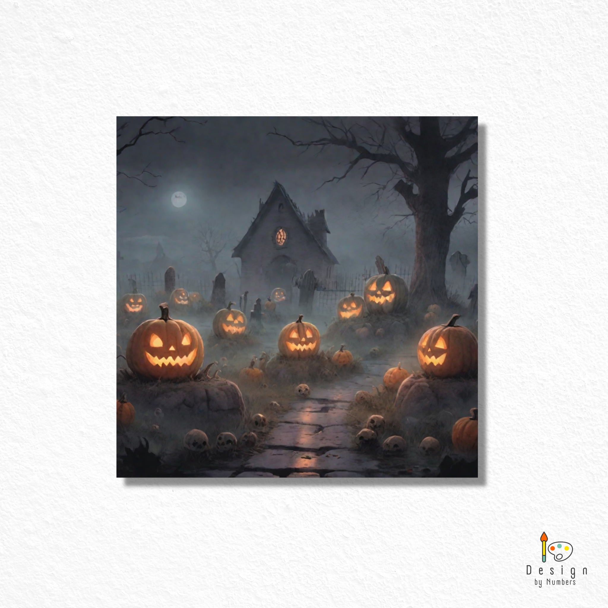 Foggy Fright- Paint By Numbers