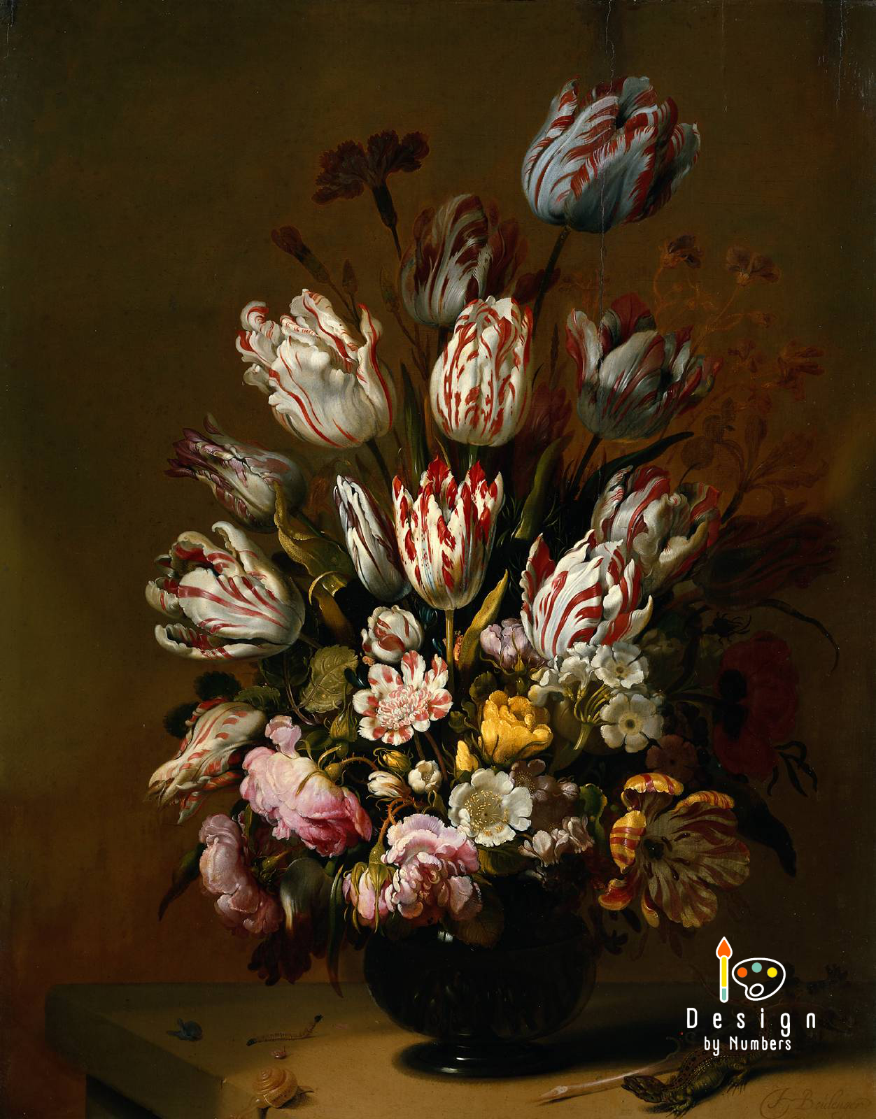 Still Life with Flowers - Hans Bollongier - Paint by Numbers