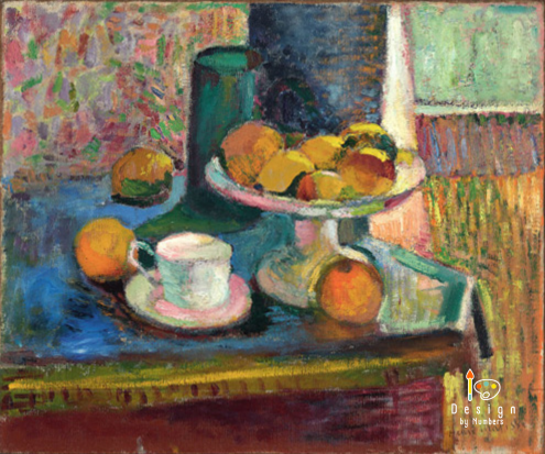 Still Life with Compote, Apples and Oranges - Henri Matisse - Paint by Numbers