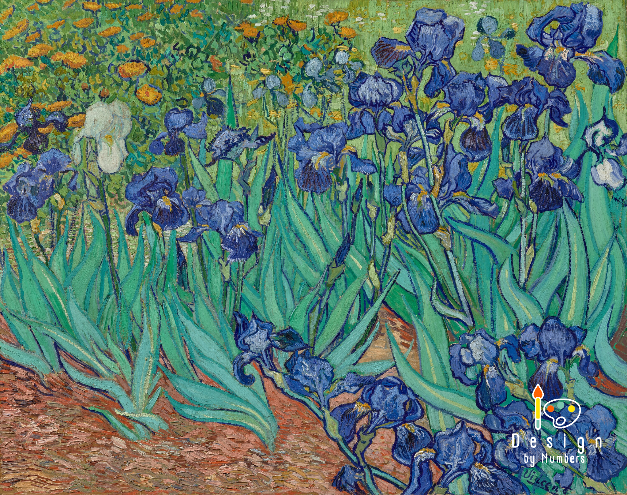 Irises - Vincent van Gogh - Paint by Numbers