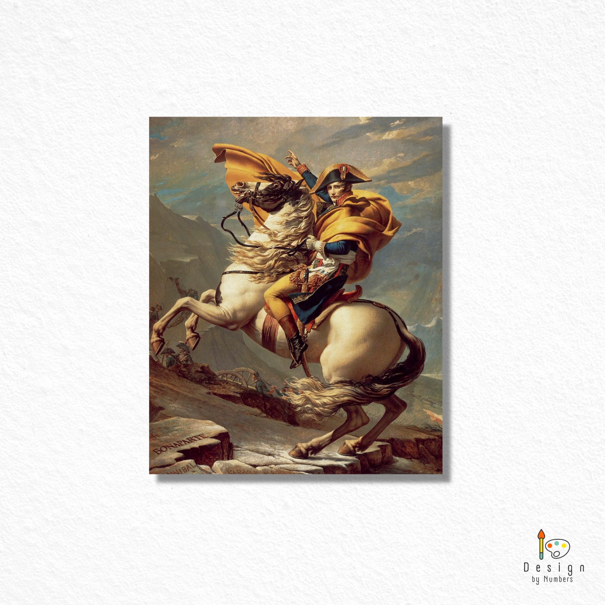 Napoleon Crossing the Alps - Jacques-Louis David - Paint by Numbers