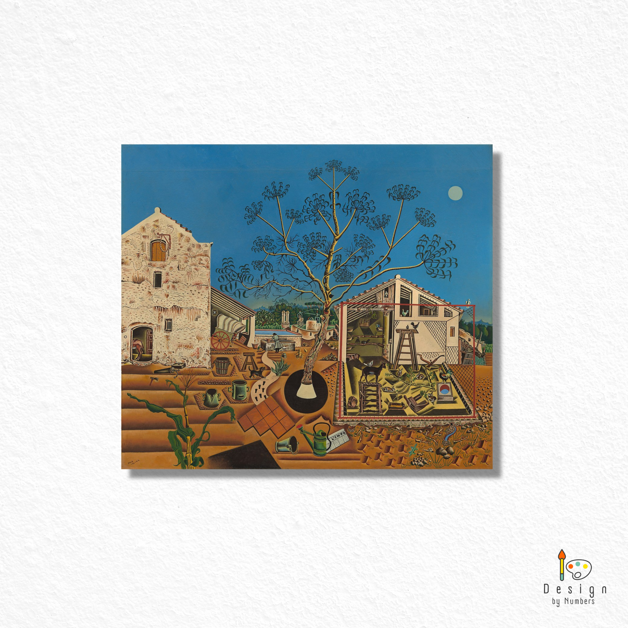 The Farm- Joan Miro- Paint by Numbers