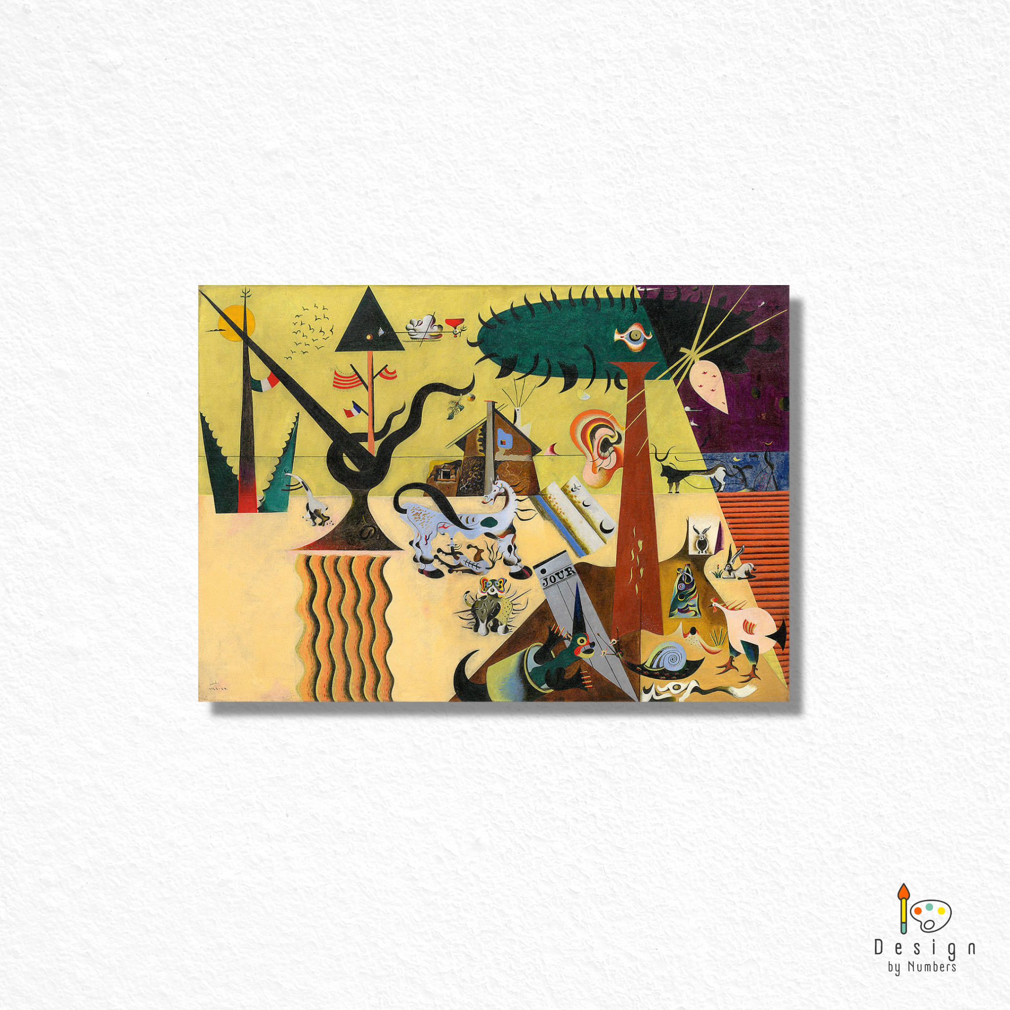The Tilled Field- Joan Miro- Paint by Numbers