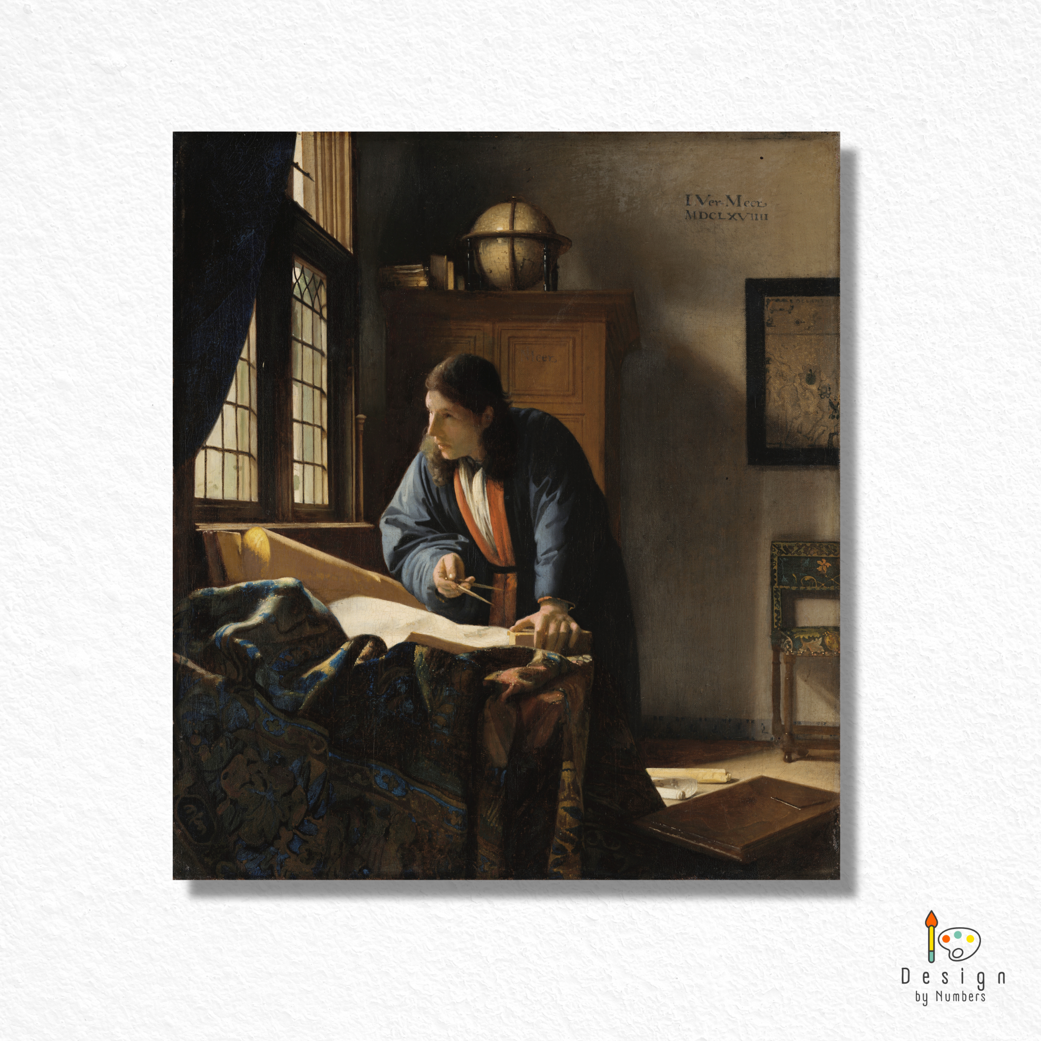 The Geographer - Johannes Vermeer - Paint by Numbers